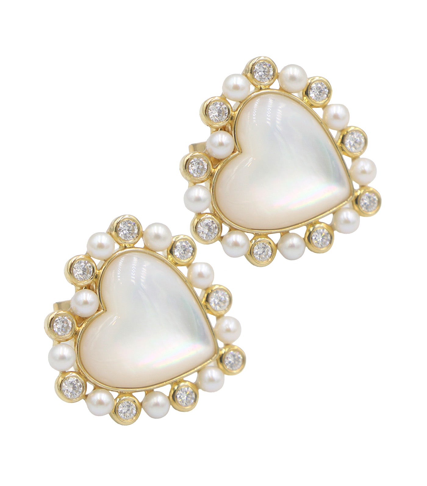 Leora Earrings - White Mother Of Pearl