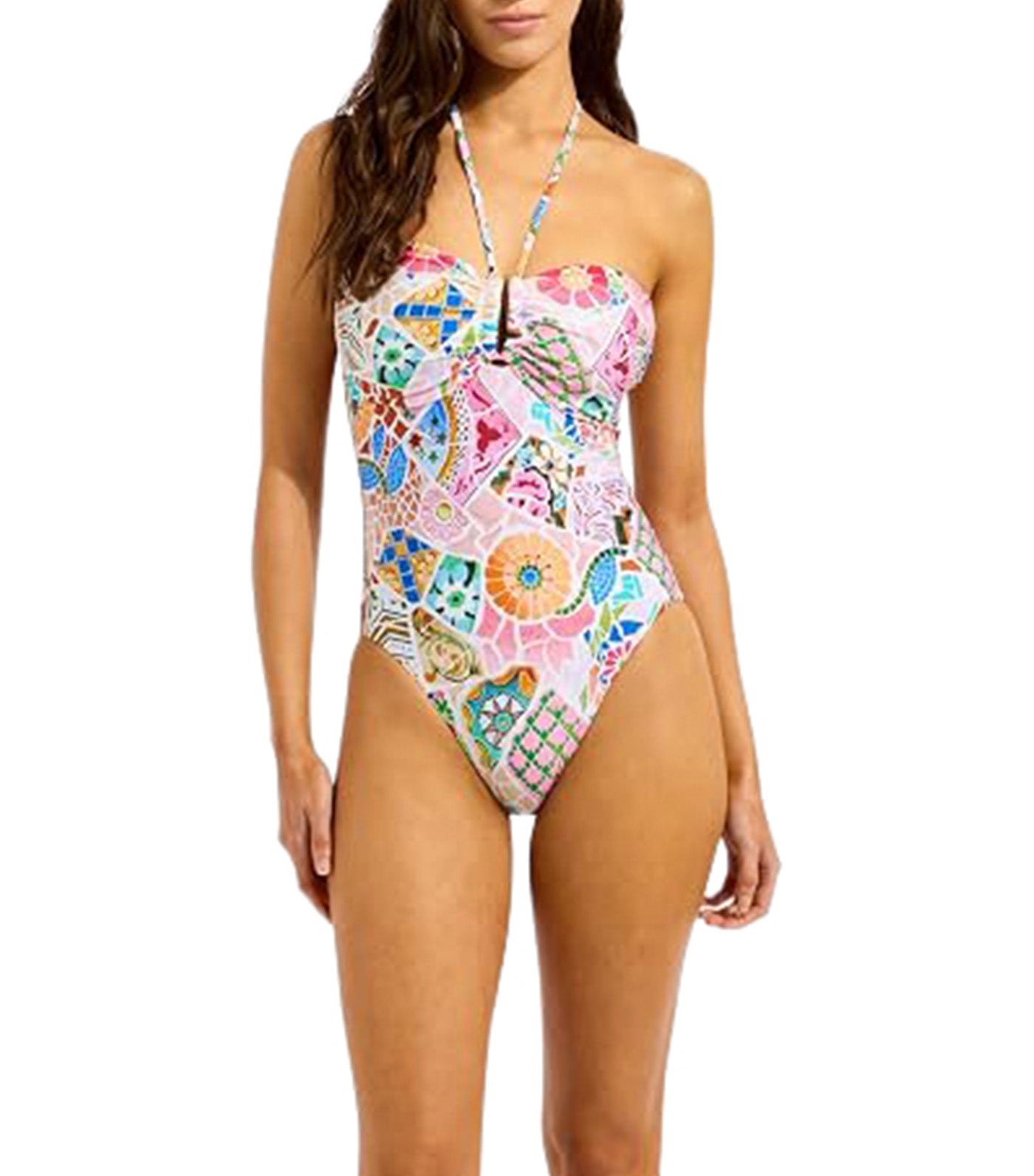 Beach Boheme DD "U" Tube One Piece Parfait Pink