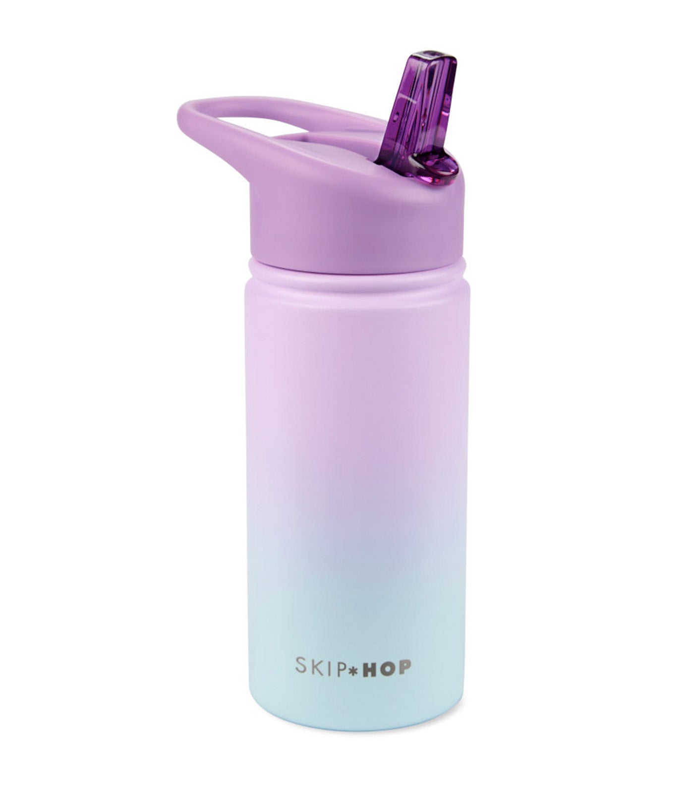Skip Hop Wander Kids Stainless Steel Water Bottle Ombre Purple