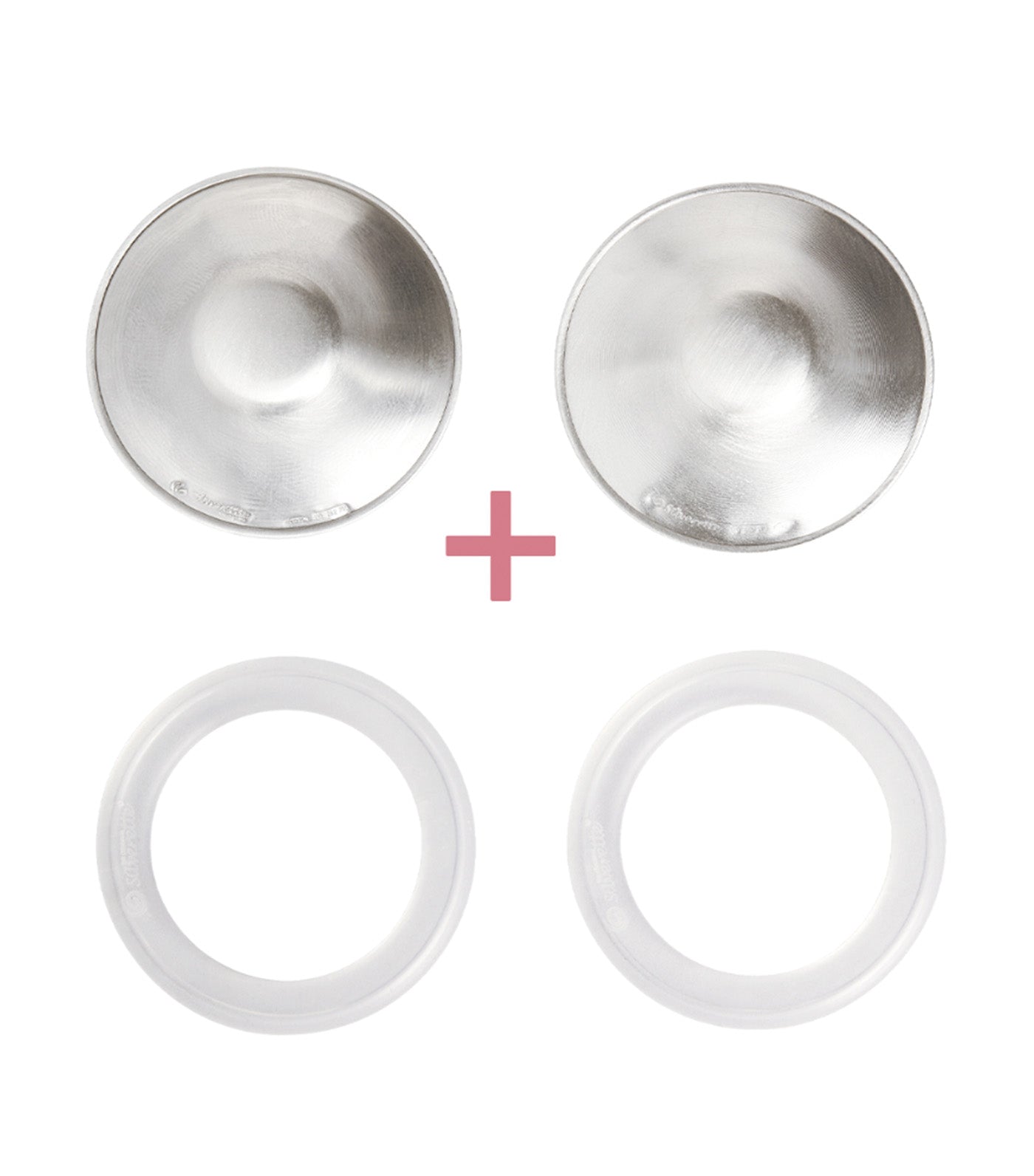 Nursing Cups Original 925 Silver + O-Feel® Silicone Rings