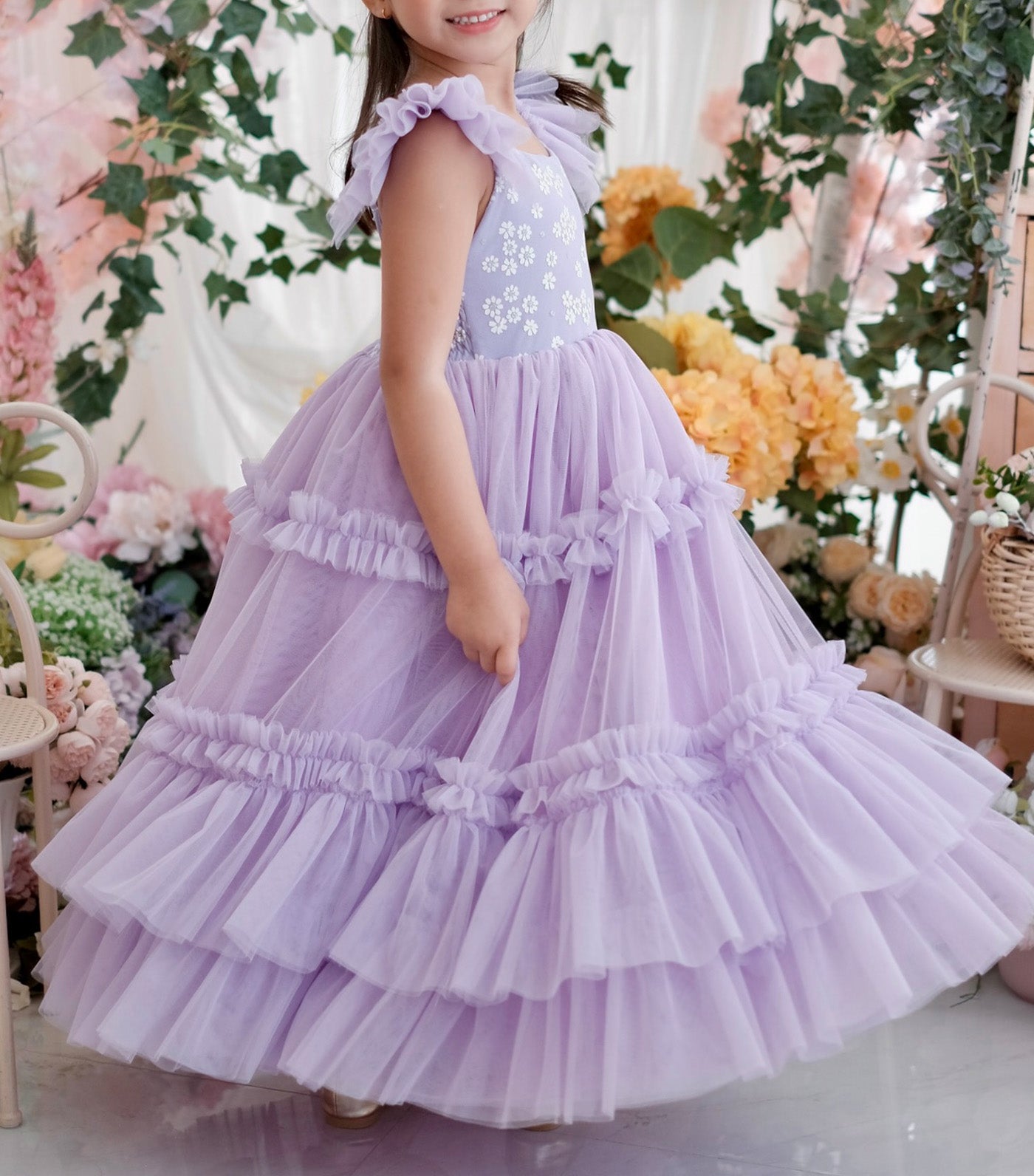 Laila & Lyra Lilianne Tutu Dress Purple