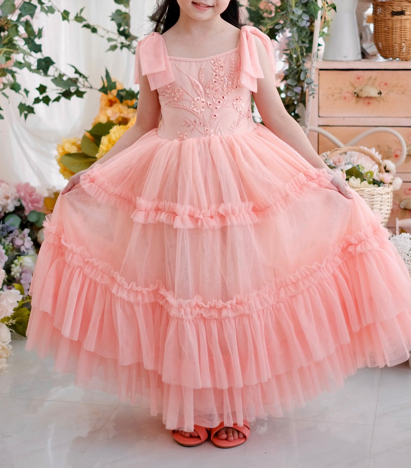 Laila & Lyra Imogen Tutu Dress Peach
