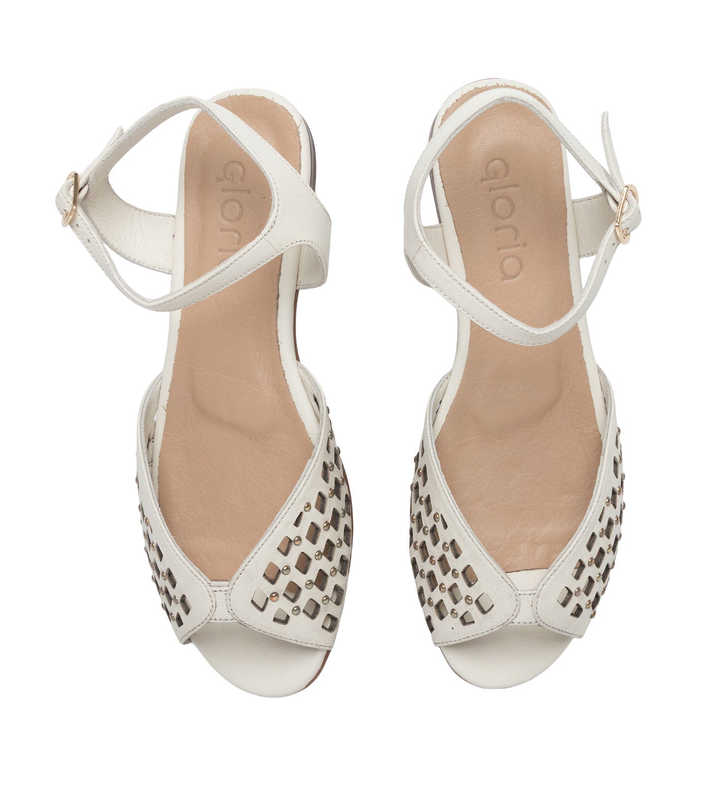 Gloria Sandals White