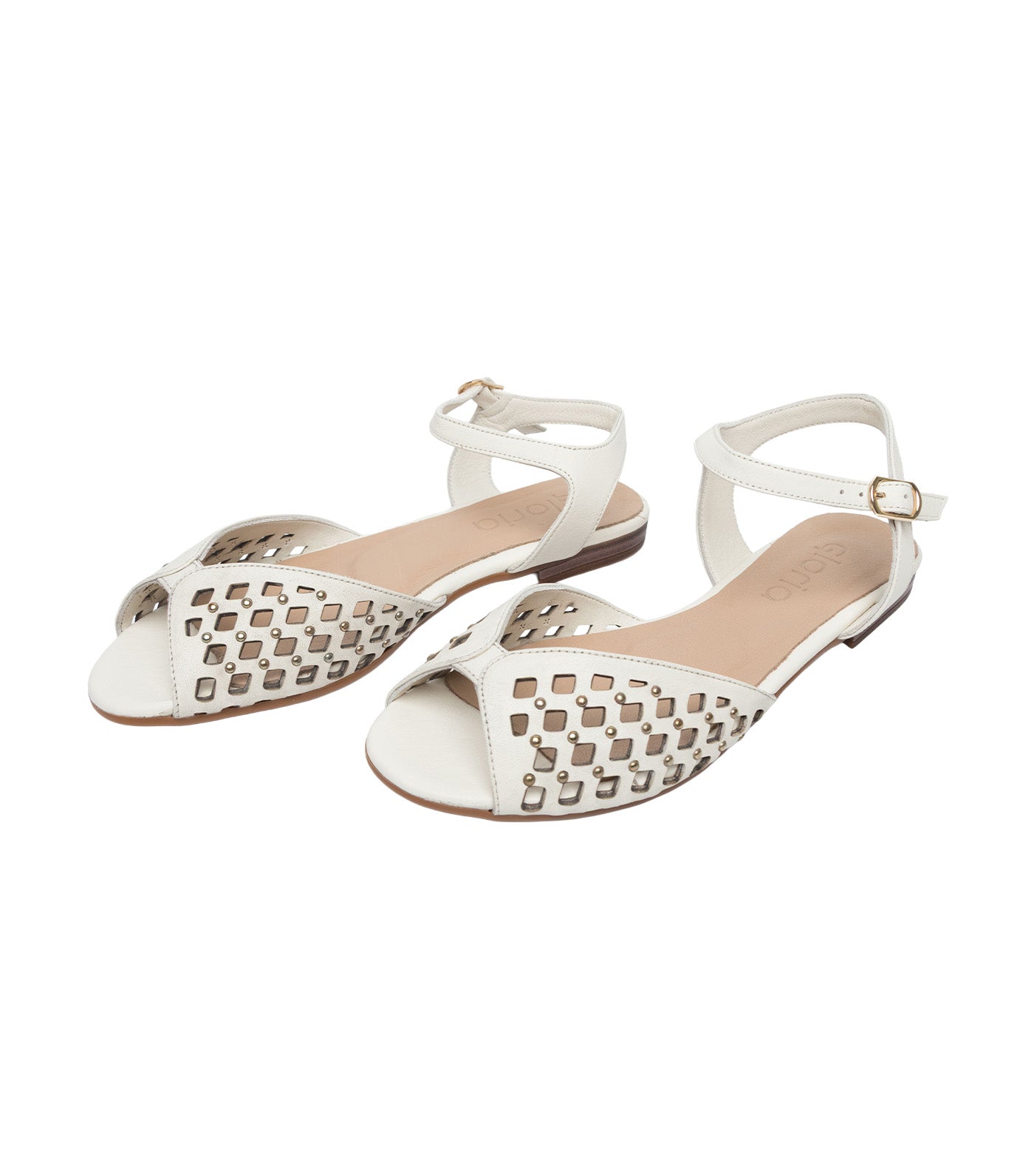 Gloria Sandals White