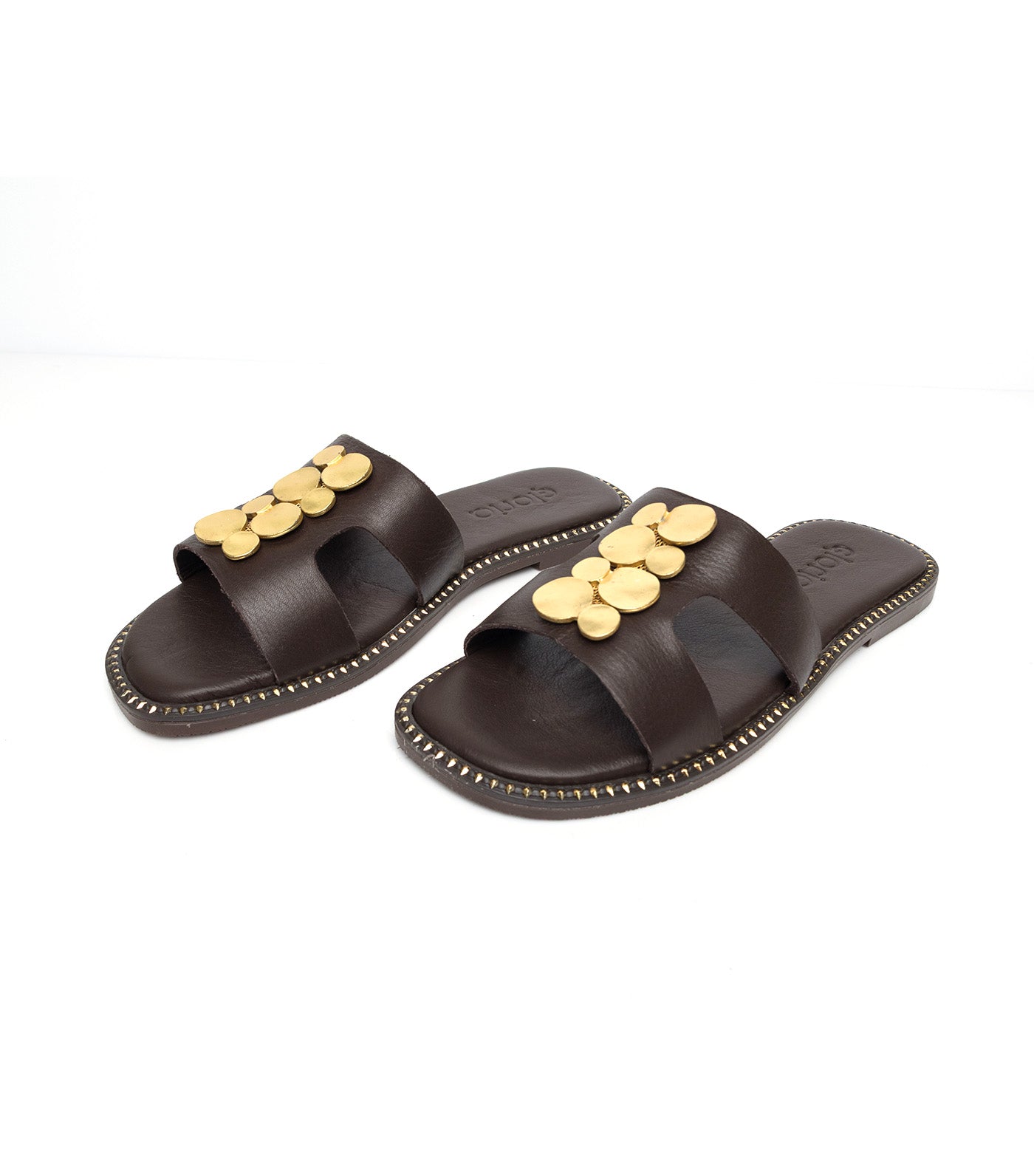 Gloria Slip-on Sandals Brown