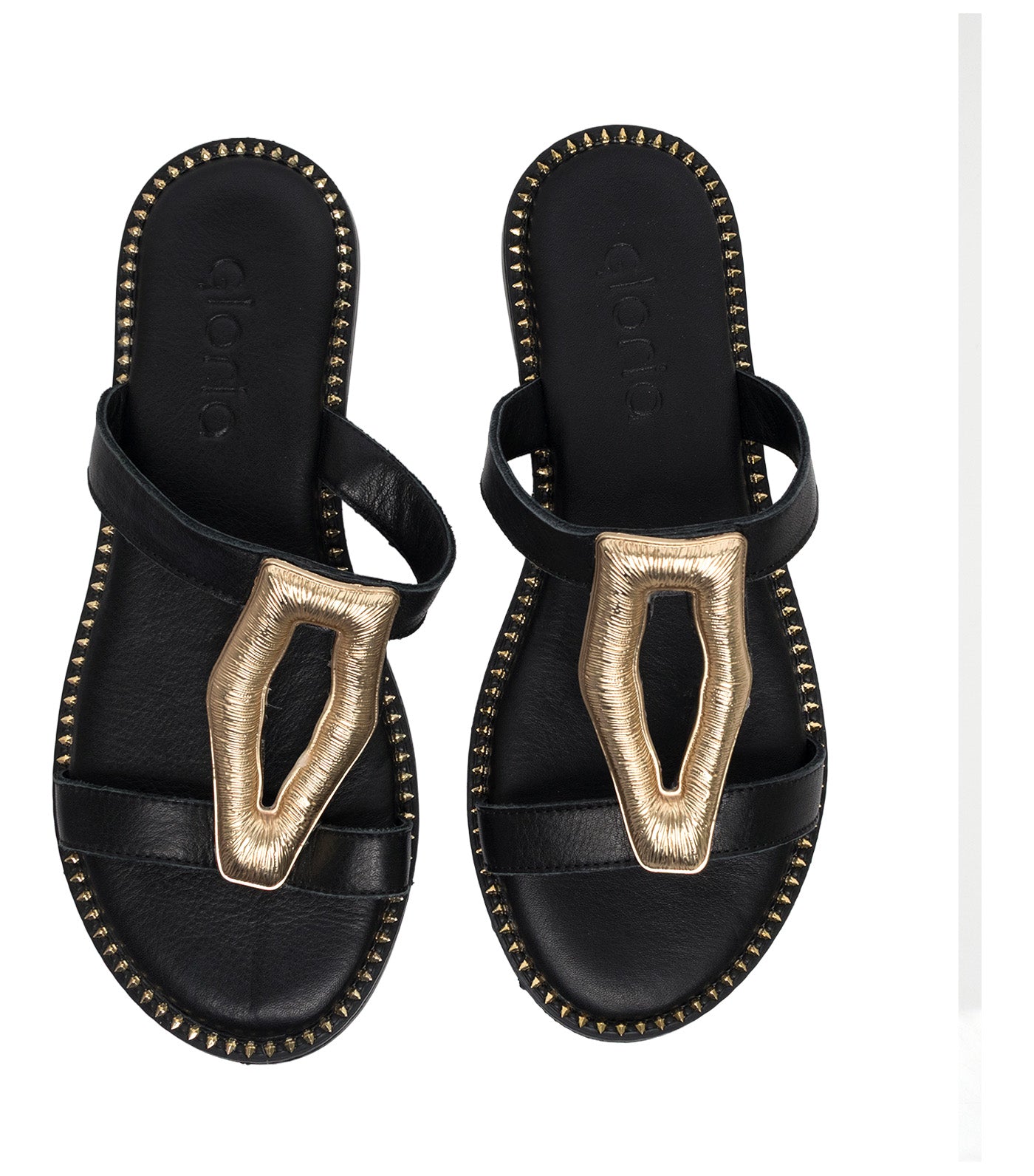 Gloria Slip-on Sandals Black