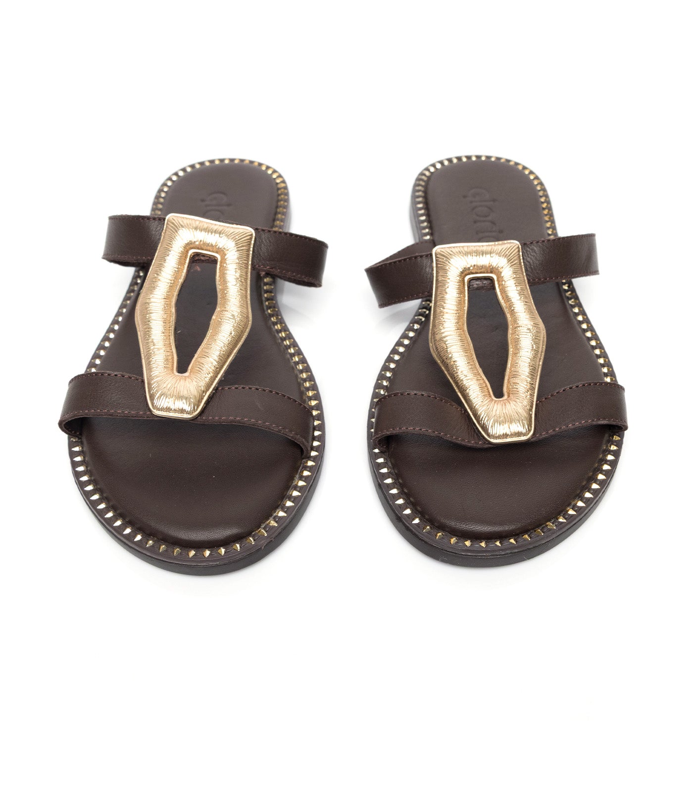 Gloria Slip-on Sandals Brown