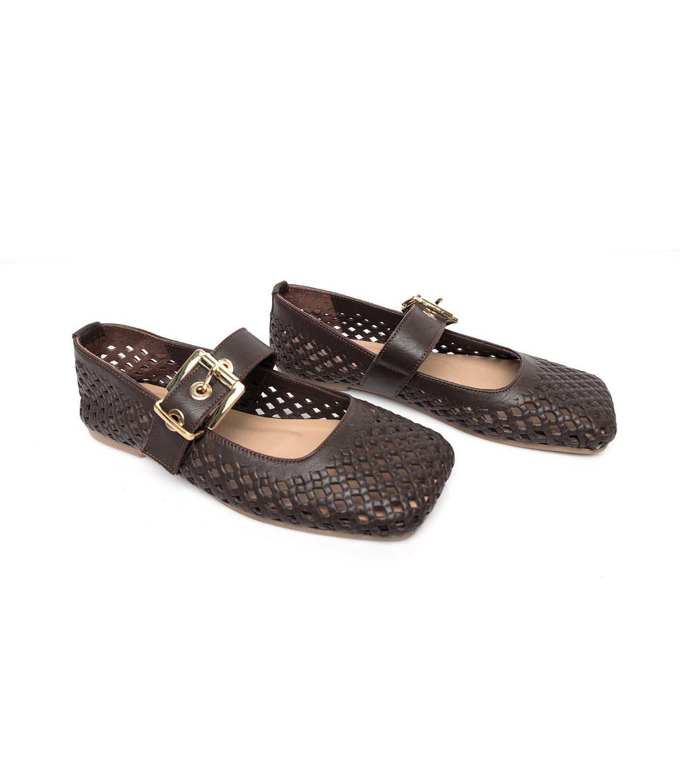Gloria Ballet Flats Brown