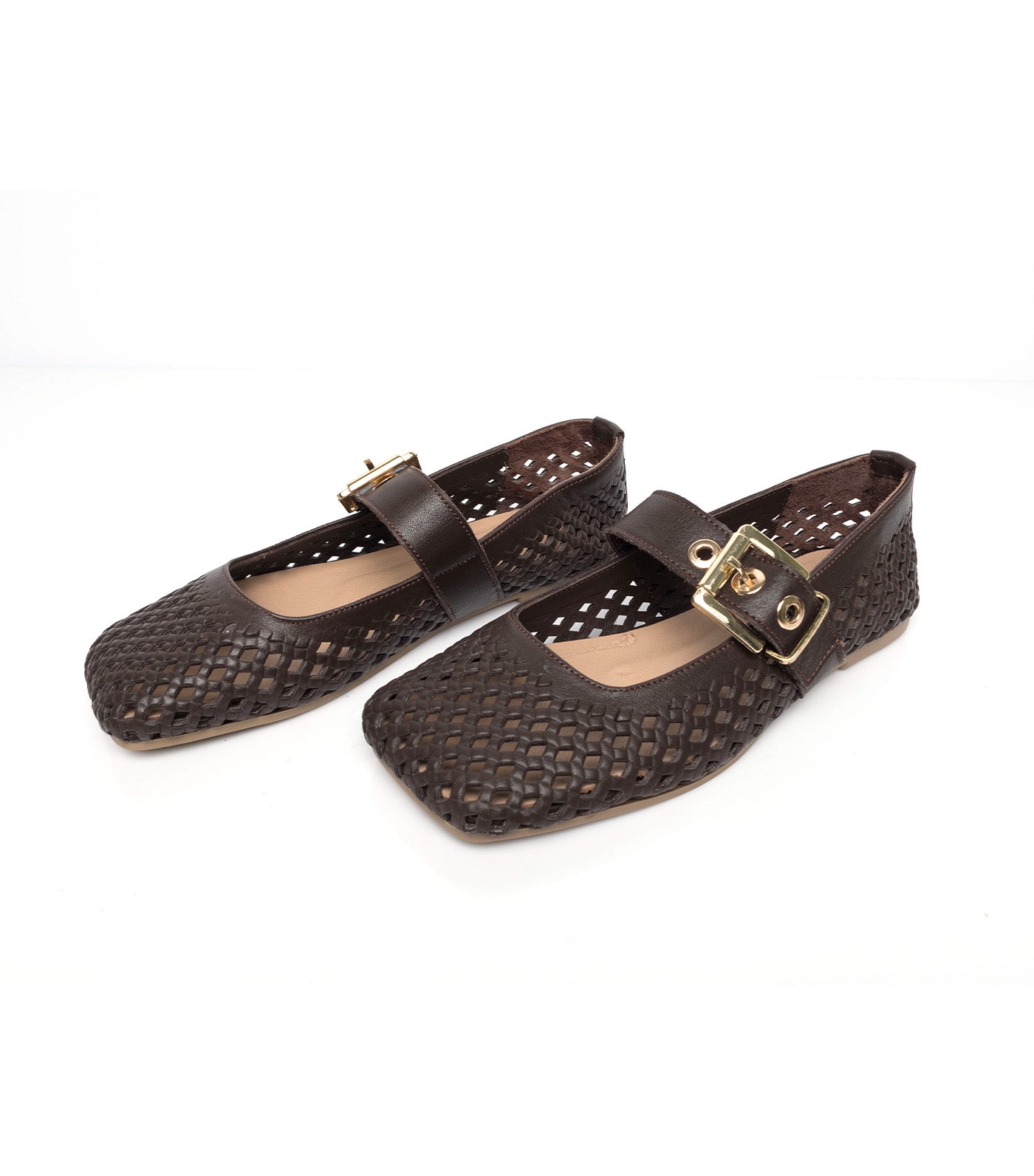 Gloria Ballet Flats Brown