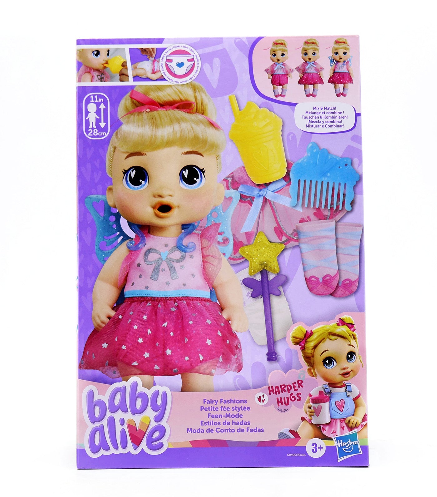 Baby Alive Fairy Fashions Harper Hugs Baby Doll