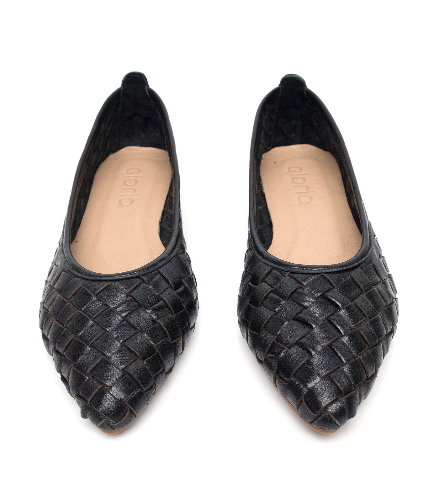 Pointed Ballet Flats Black