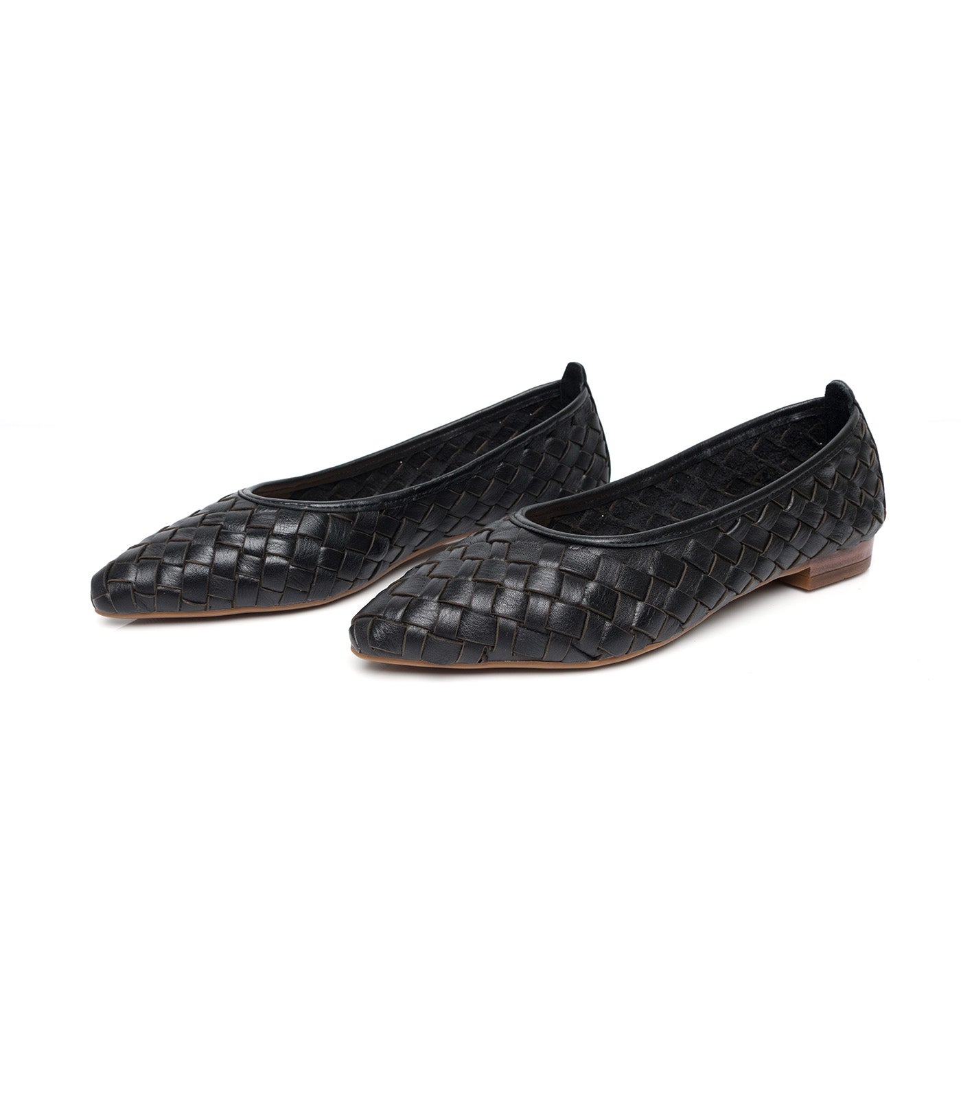 Pointed Ballet Flats Black