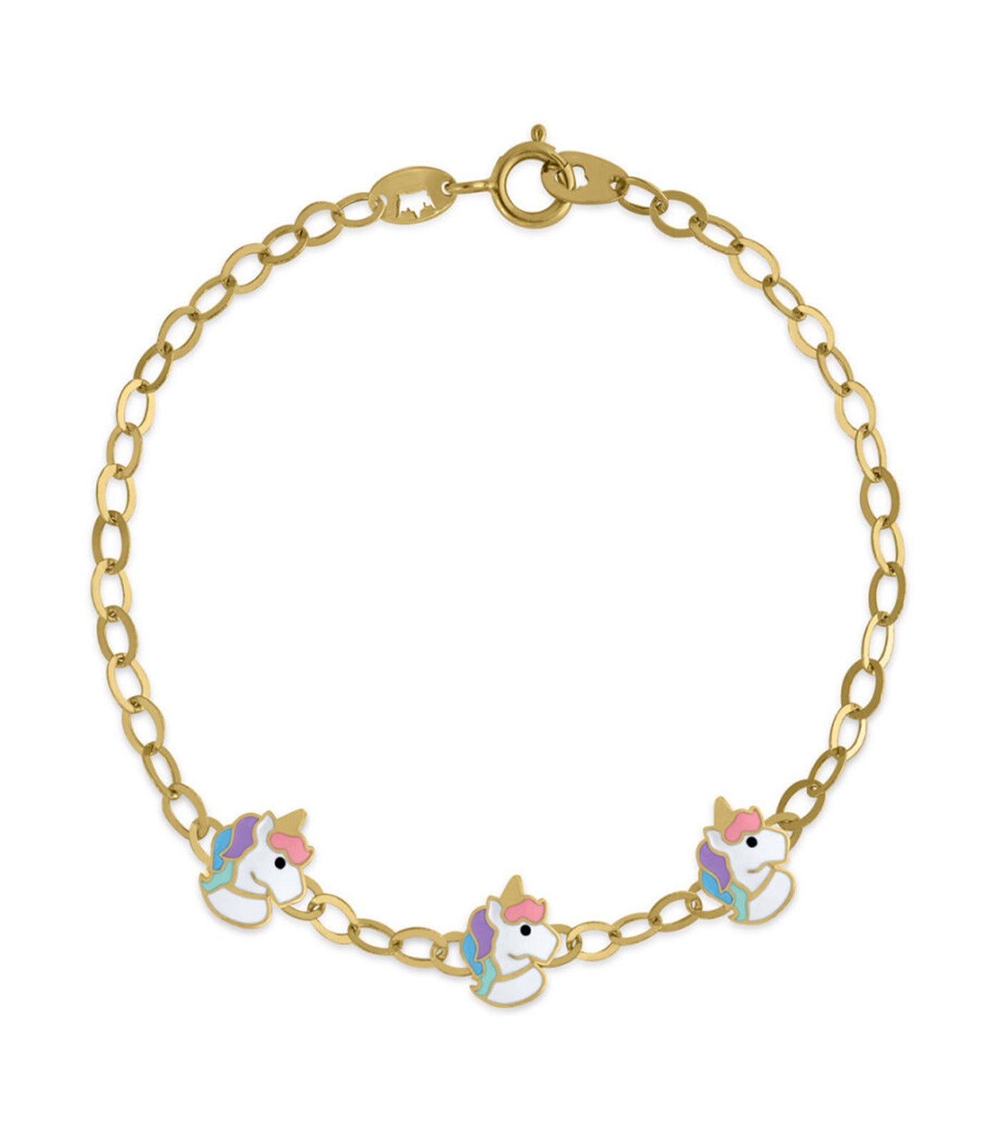 18K Unicorn Bracelet Yellow Gold