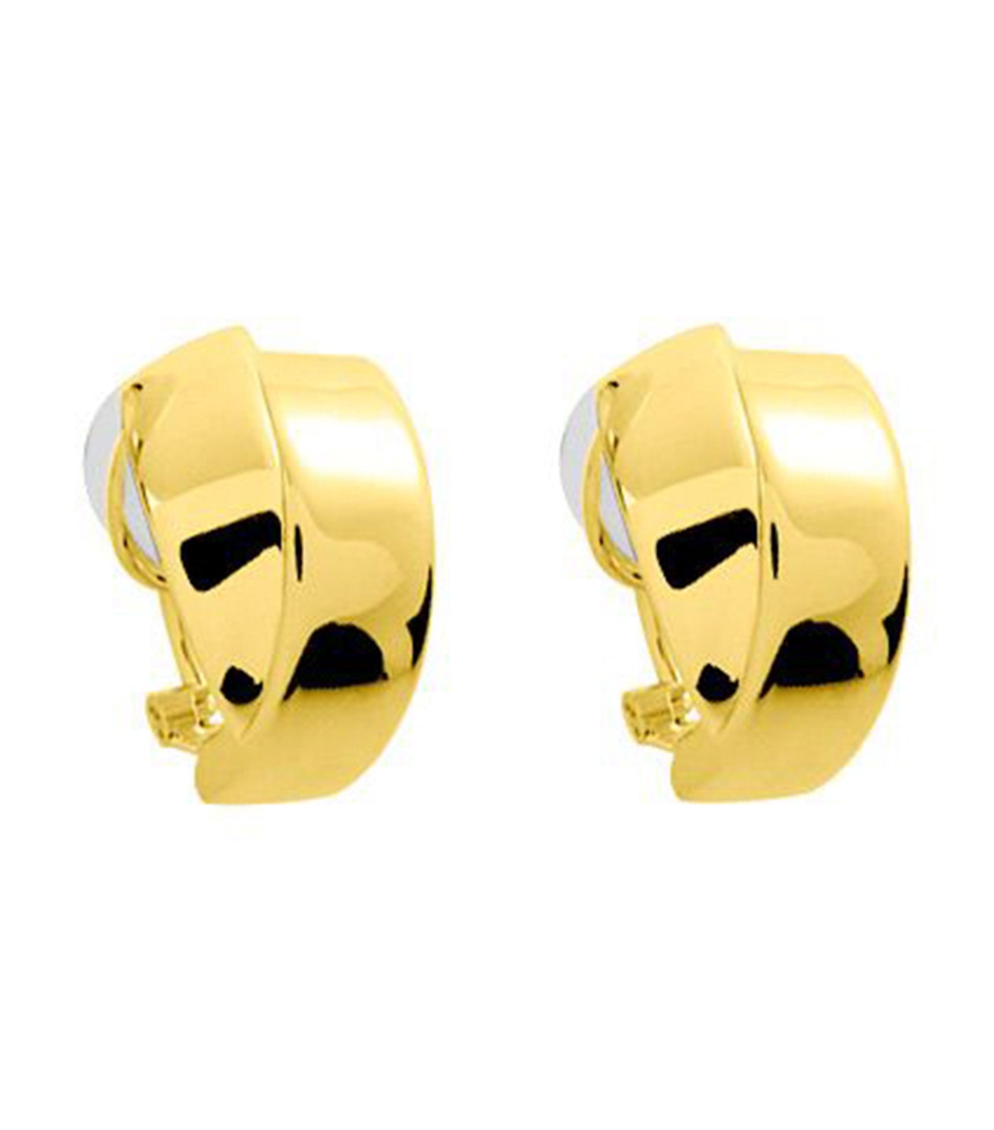 18K Hoop Earrings Yellow Gold