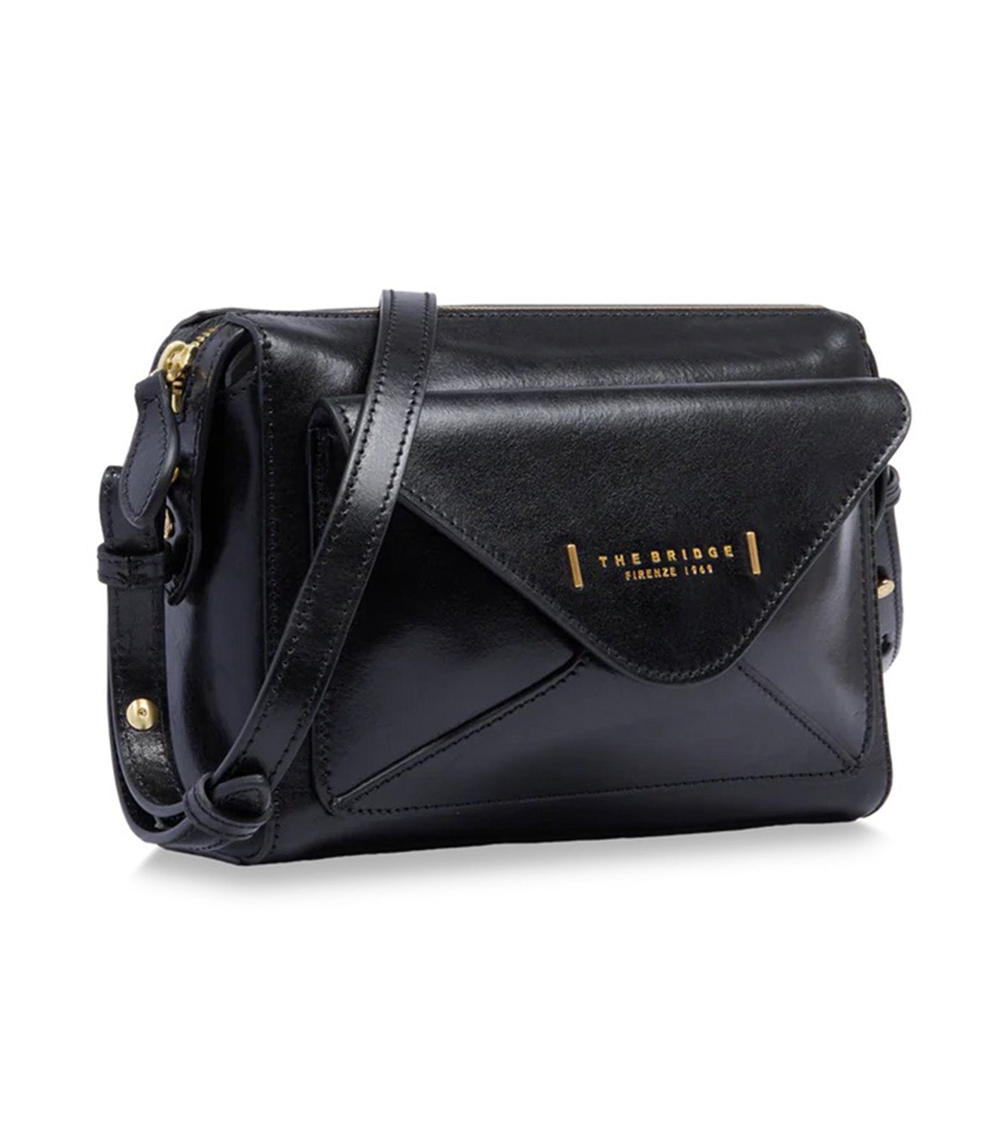 Frida Leather Crossbody Bag with Zip Closure