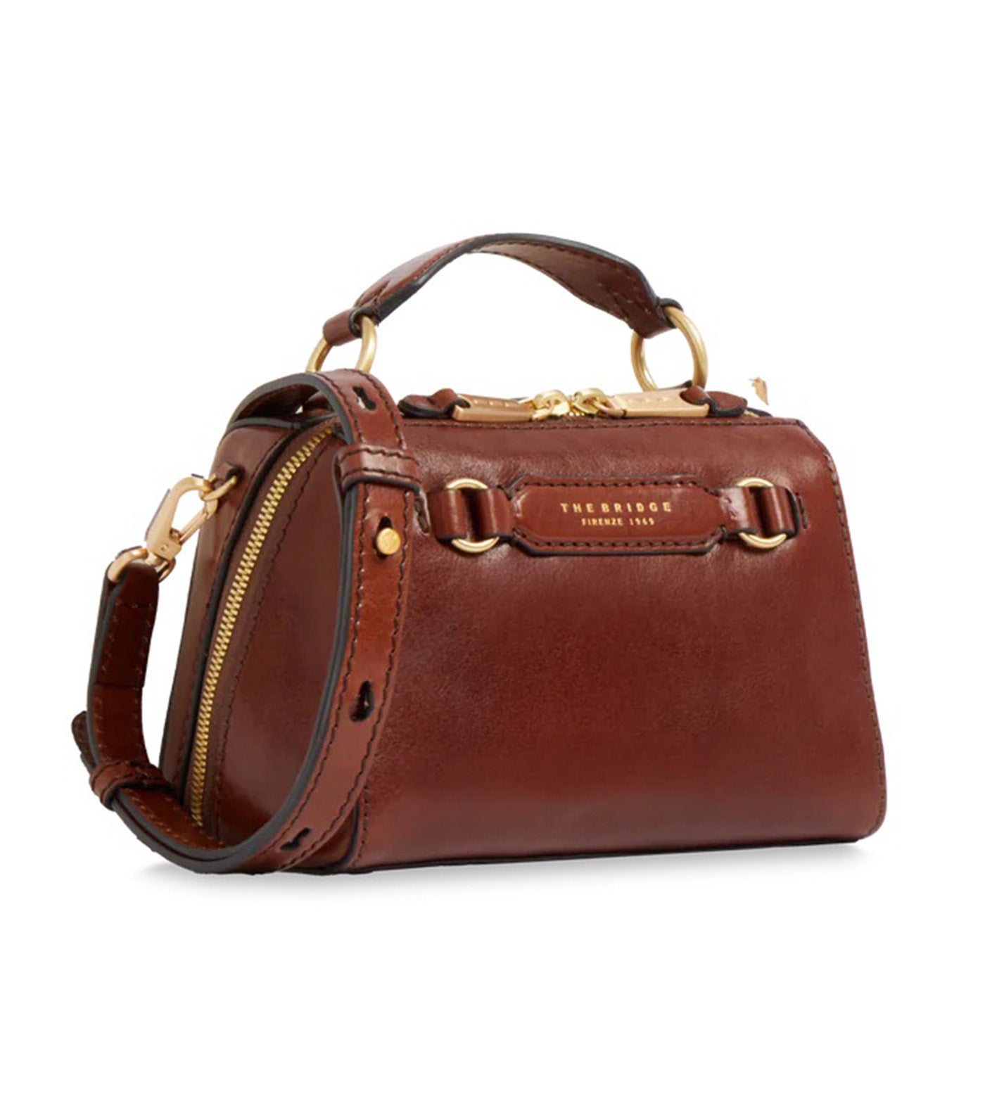 Laura Leather Handbag with Removable Shoulder Strap