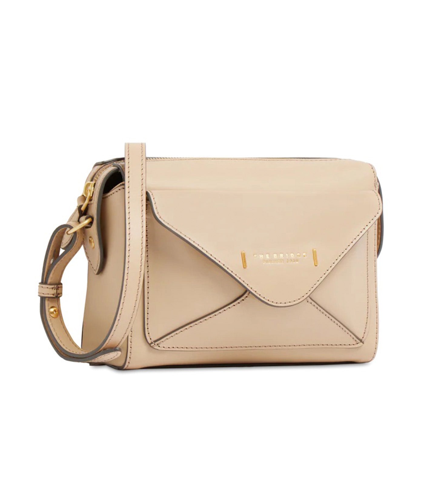 Frida Leather Crossbody Bag with Zip Closure