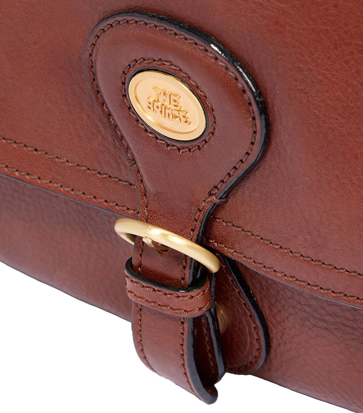 Isadora Large Leather Shoulder Bag with Front Flap