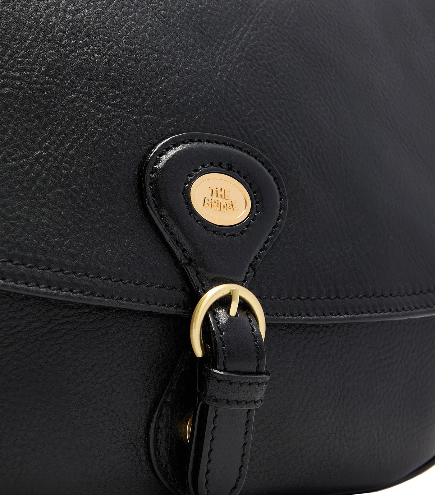 Isadora Large Leather Shoulder Bag with Front Flap