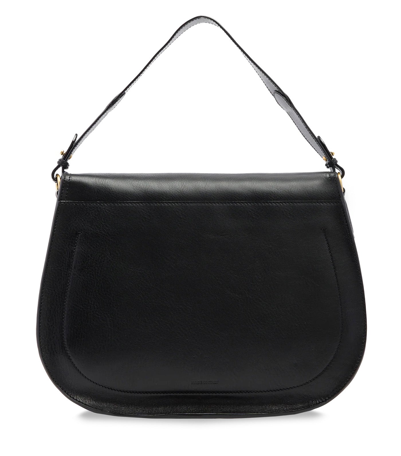 Isadora Large Leather Shoulder Bag with Front Flap