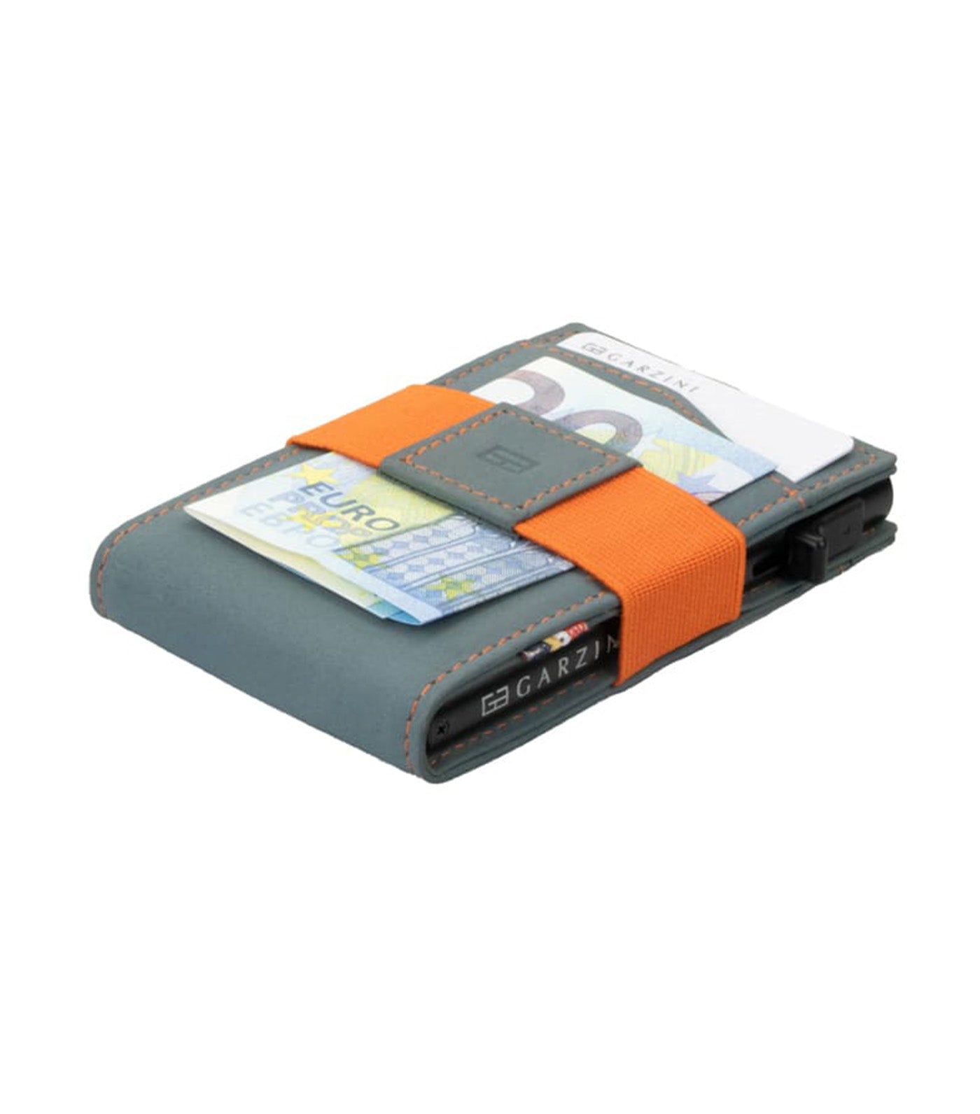 Garzini Metal Card Holder Slim - ID Window Blue Orange/Multi