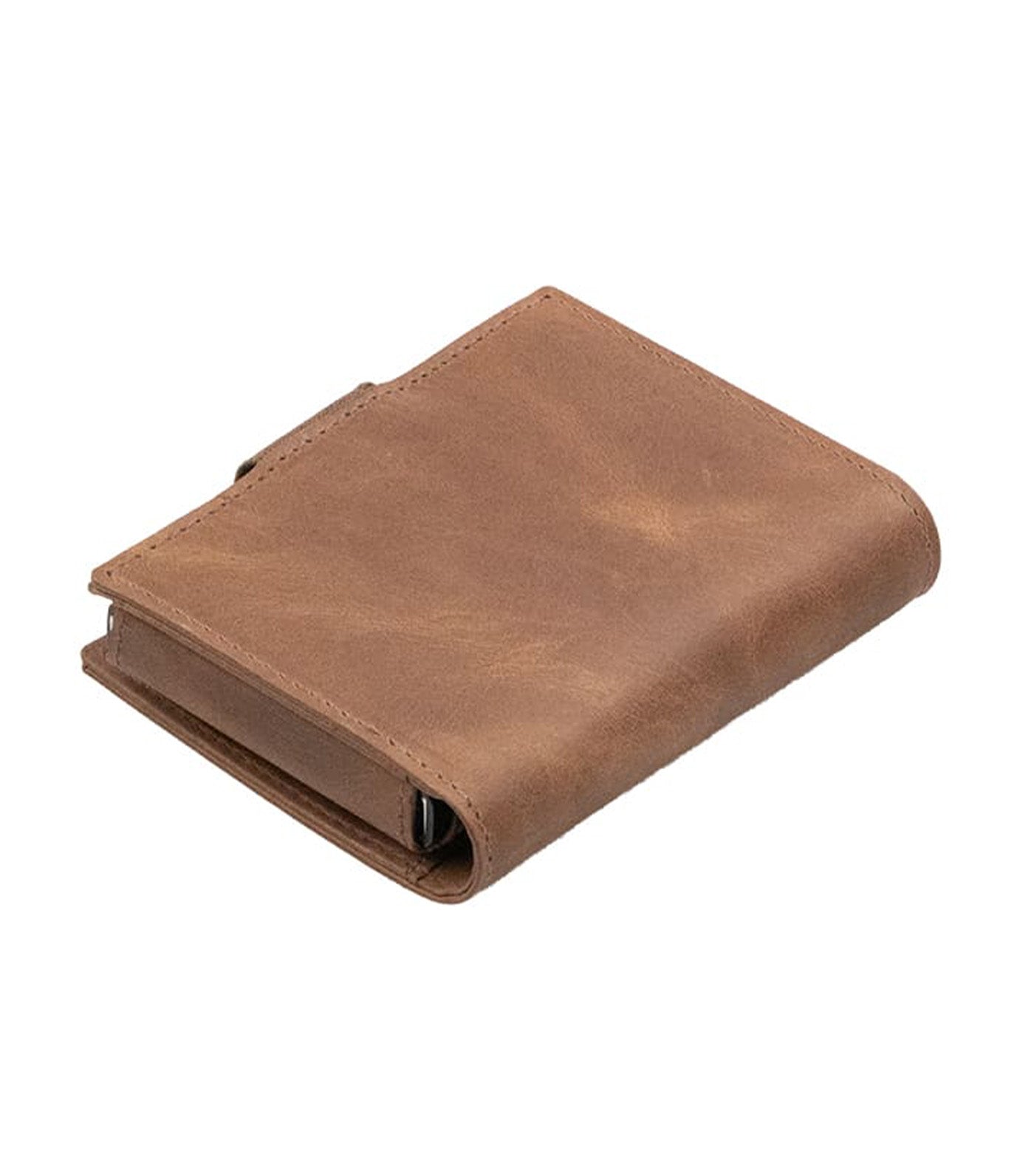 Garzini Metal Wallet Brushed Brown