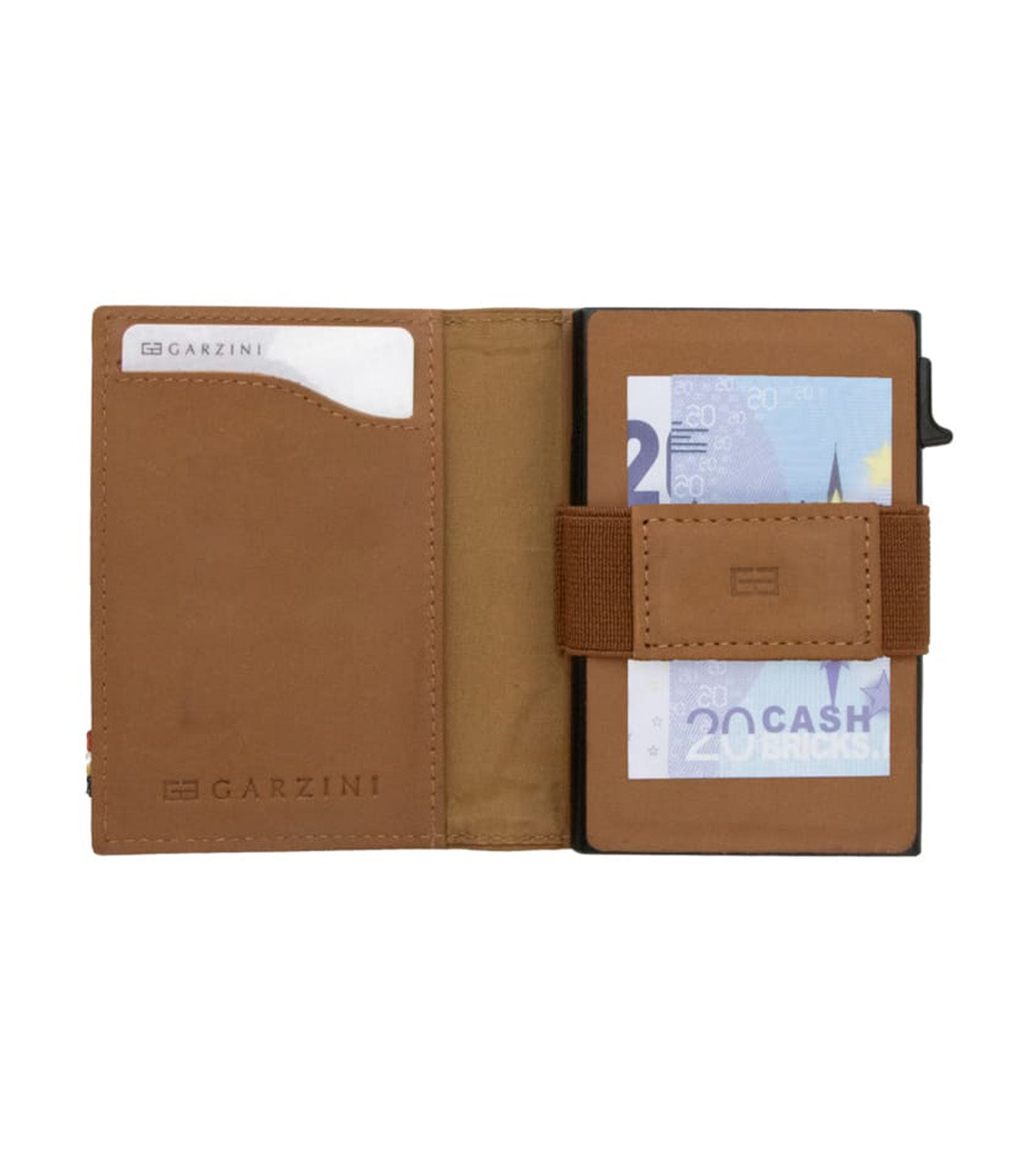 Garzini Metal Wallet Camel Brown