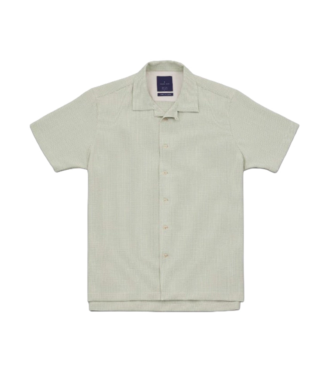 Masato Epsom Relax Stripe Cuban Short Sleeves Shirt Green