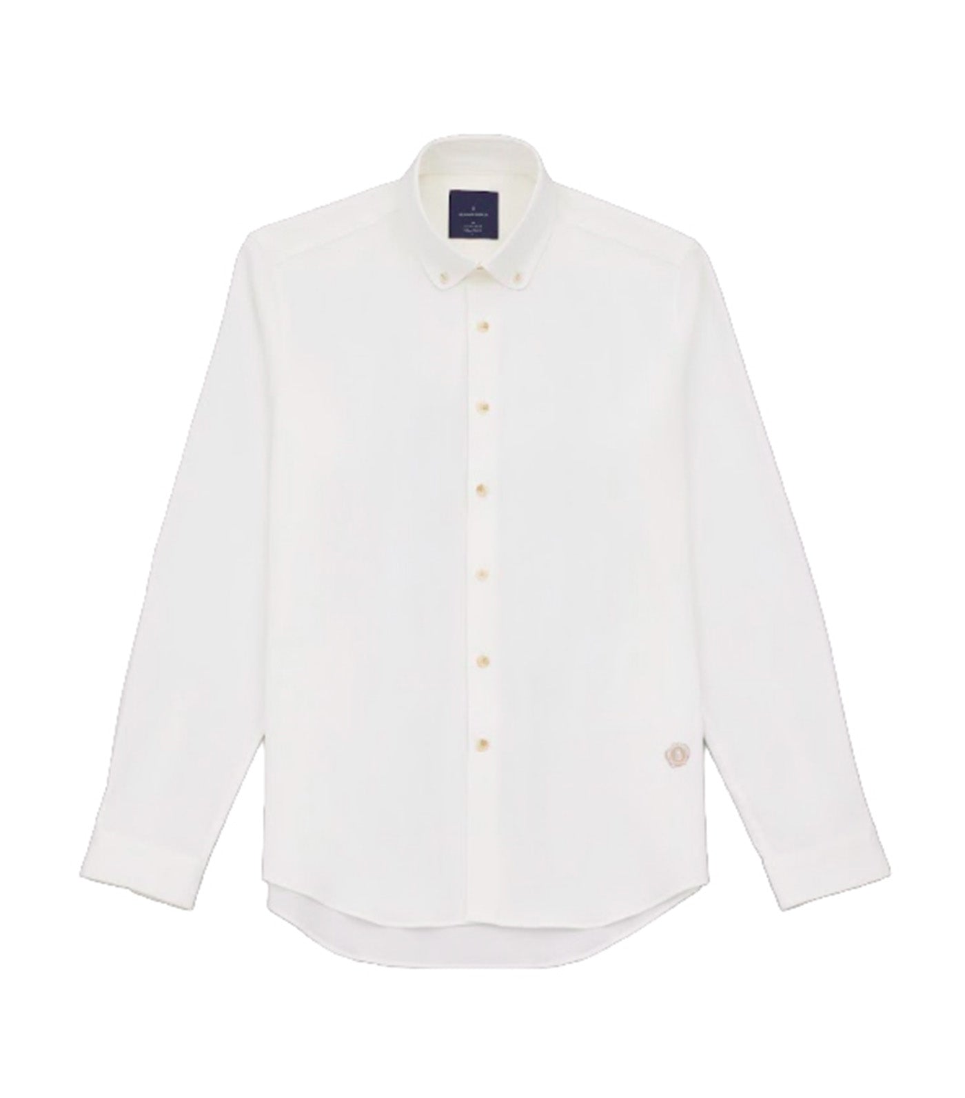 Yasuhiro Linen Button Down Long Sleeves Shirt White