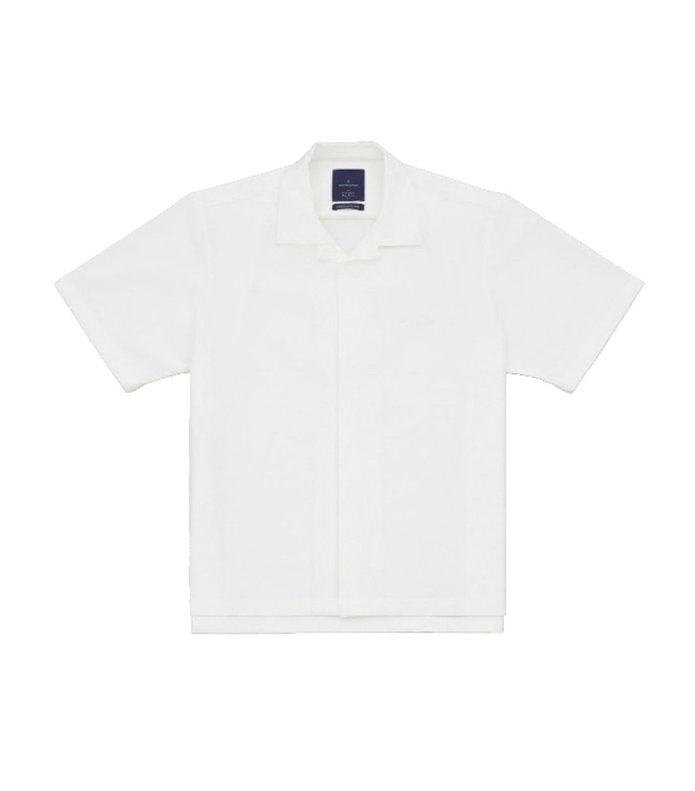 Nouchi Seersucker Cubas Short Sleeves White