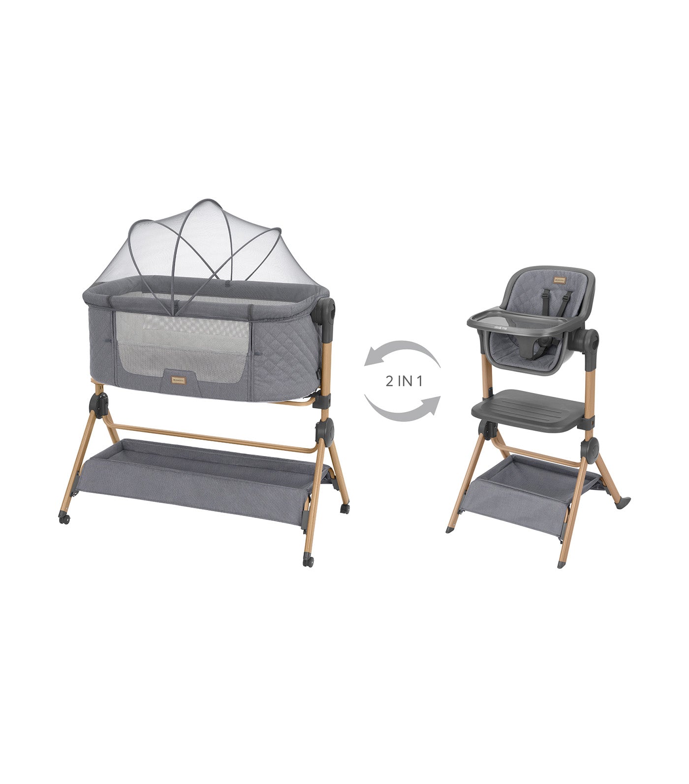 2-in-1 Bedside + High Chair Sleat-Me