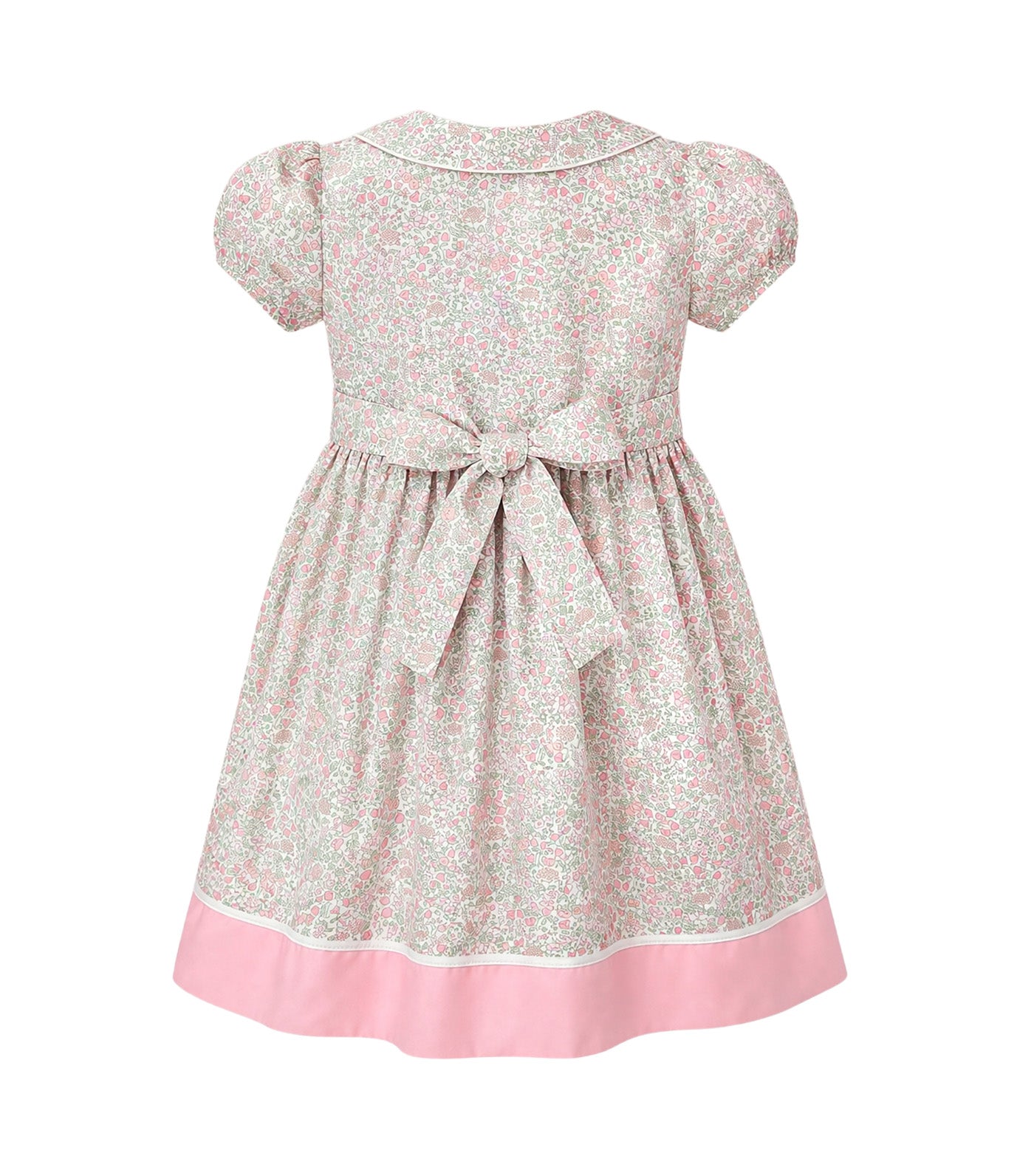 Nadine Girls Smocked Dress Pink