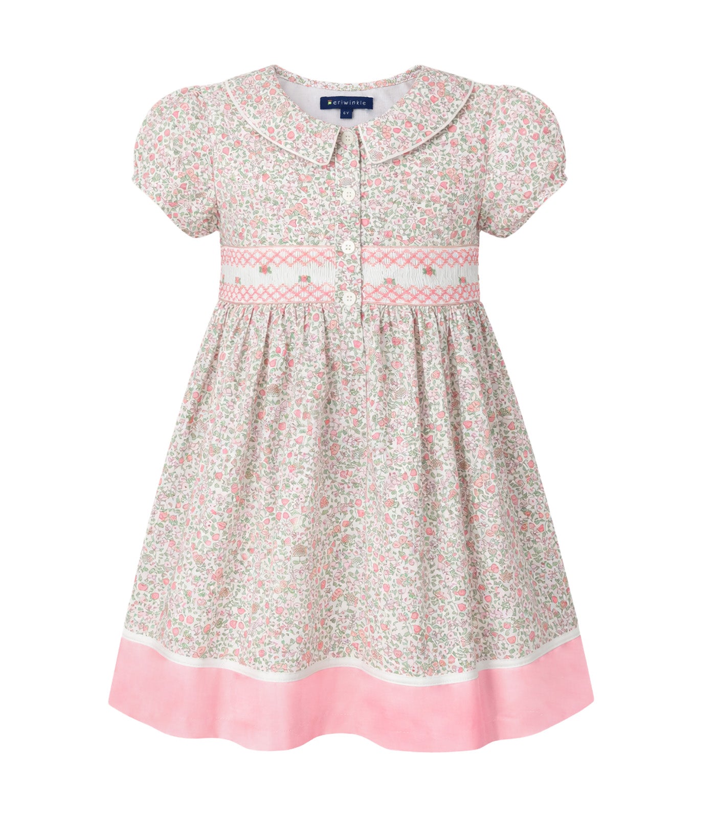 Nadine Girls Smocked Dress Pink