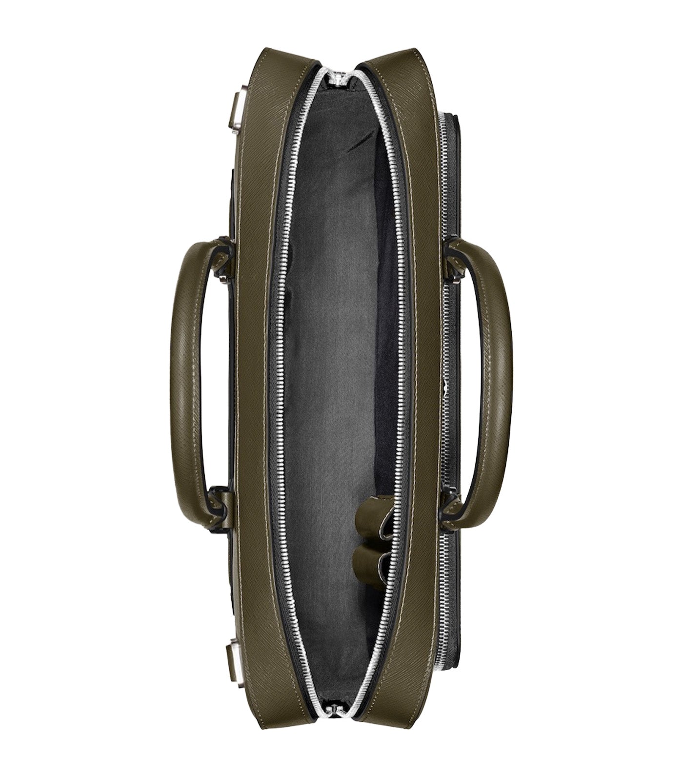 Sartorial Medium Briefcase with Pocket Brown