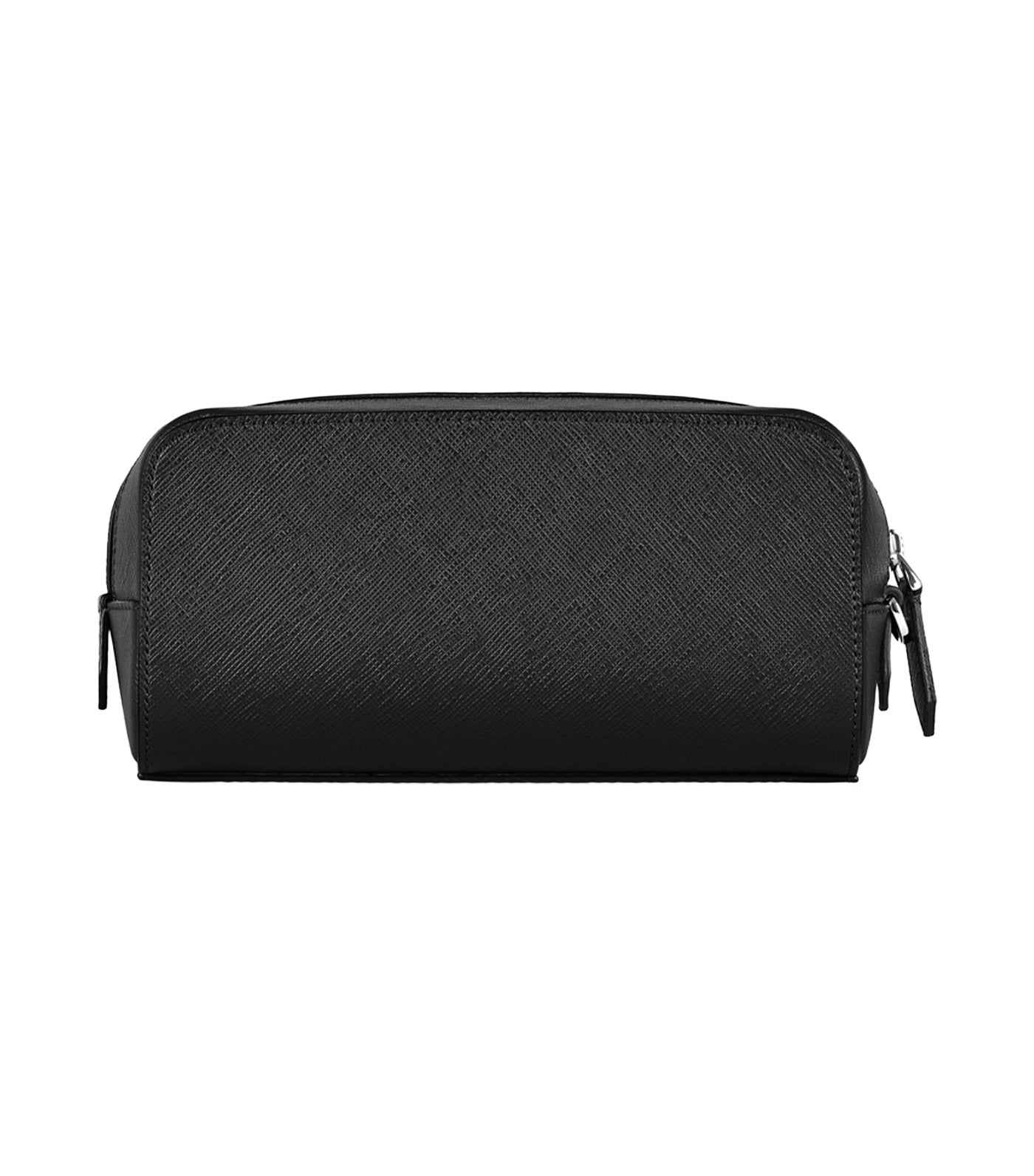 Small Toiletry Clutch in Sartorial Leather Black