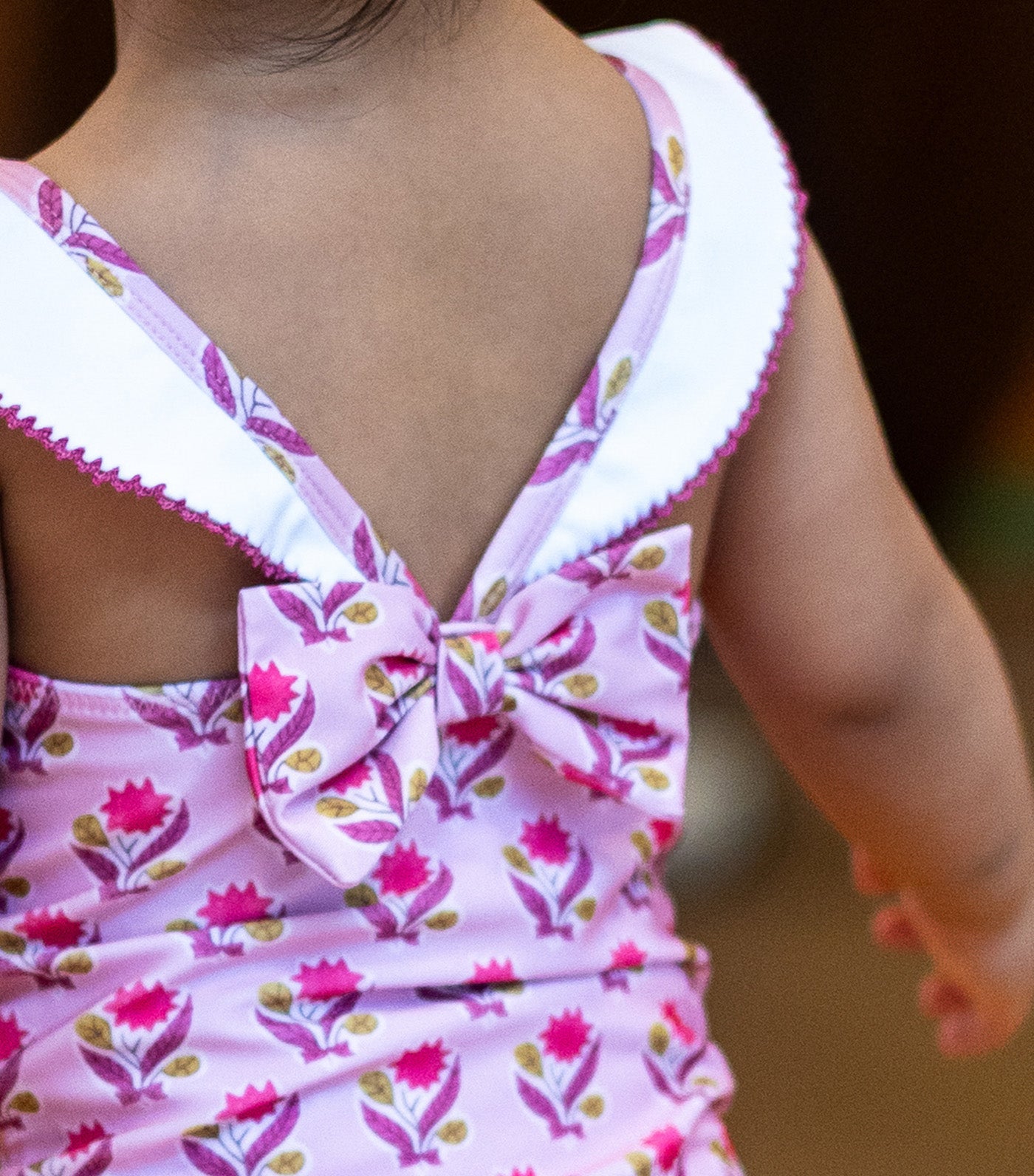 Lucy Collared Swimsuit Jaipur Pink