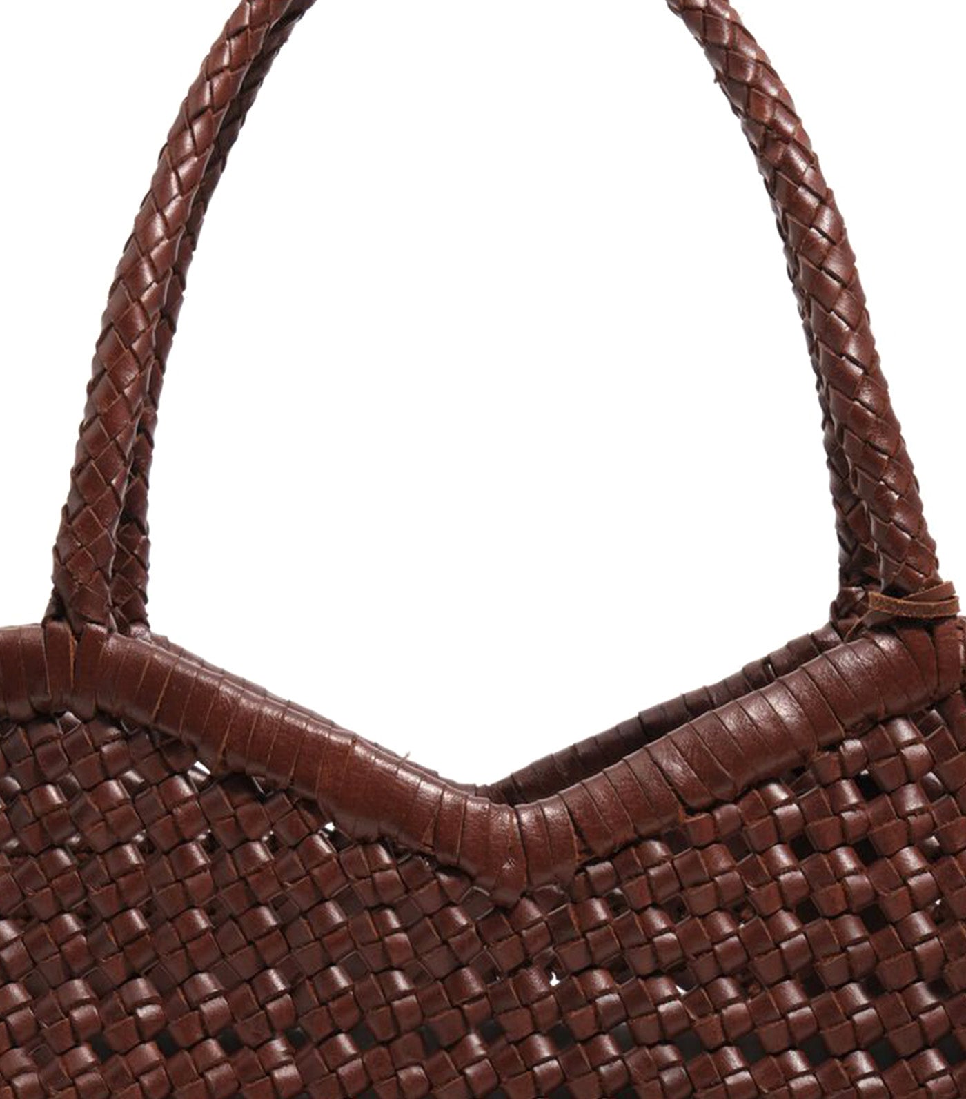 Large Plaited Leather Shopper Bag