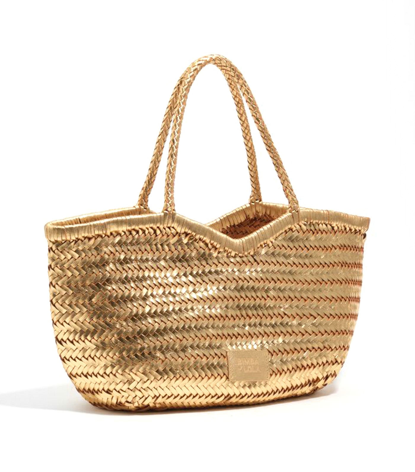 Large Plaited Leather Shopper Bag