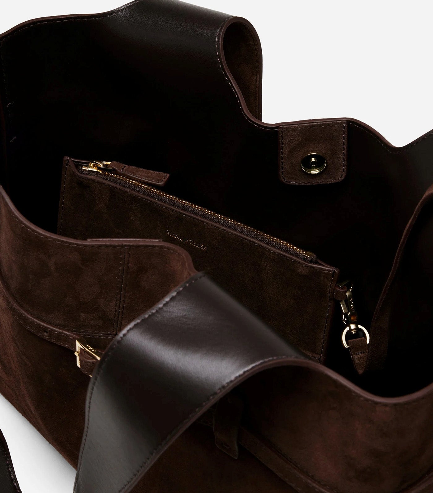Cambon Cabas Deep Brown Suede
