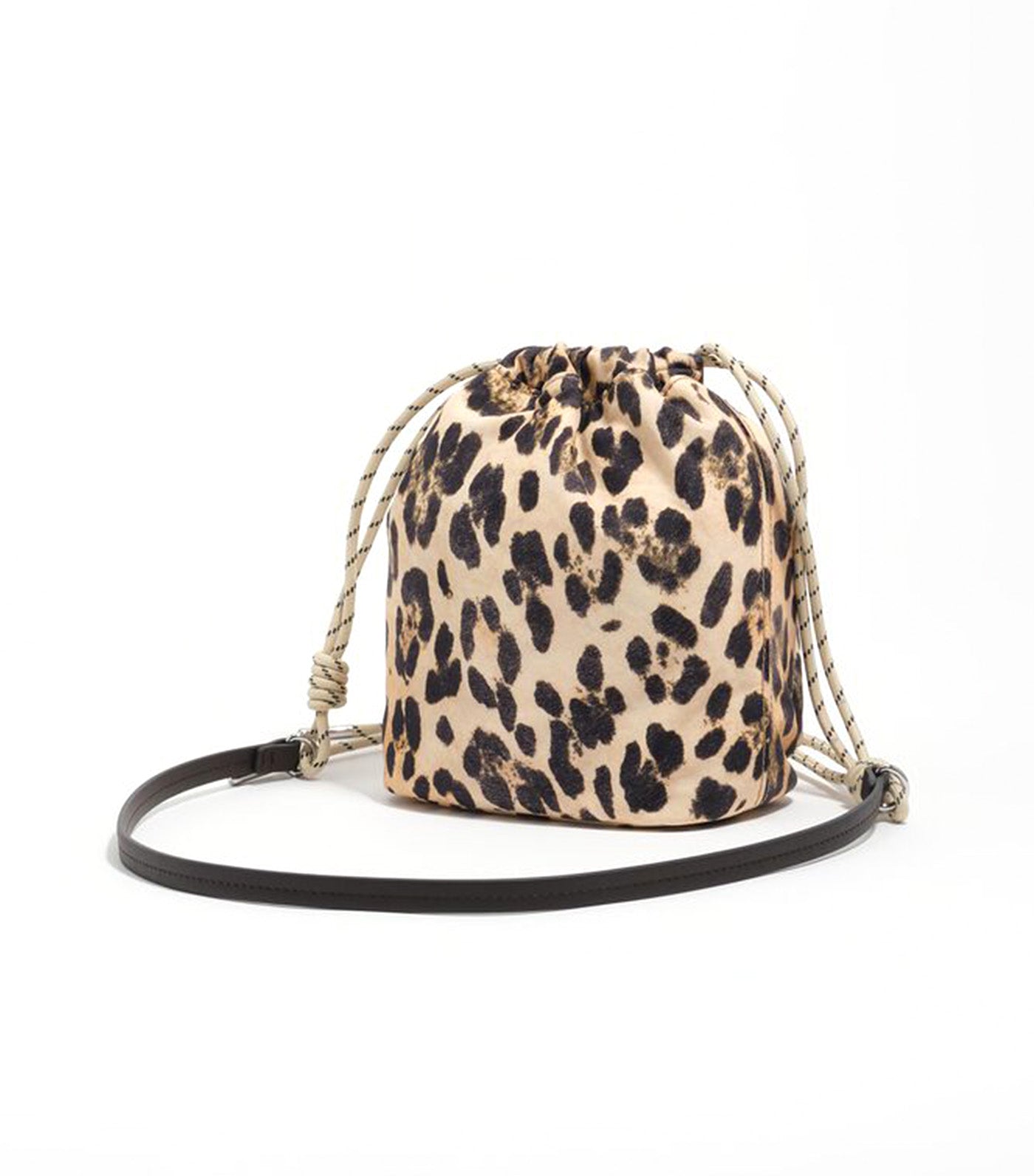 Nylon Mini Bag Natural Leopard