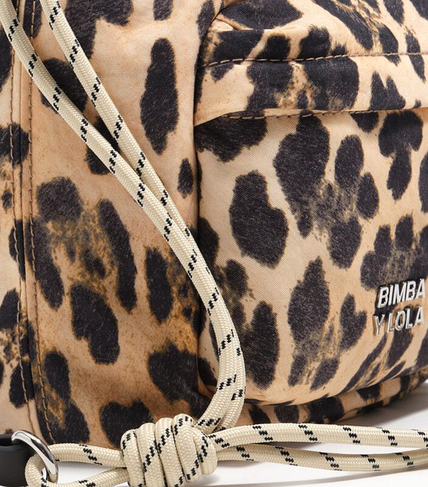 Nylon Mini Bag Natural Leopard