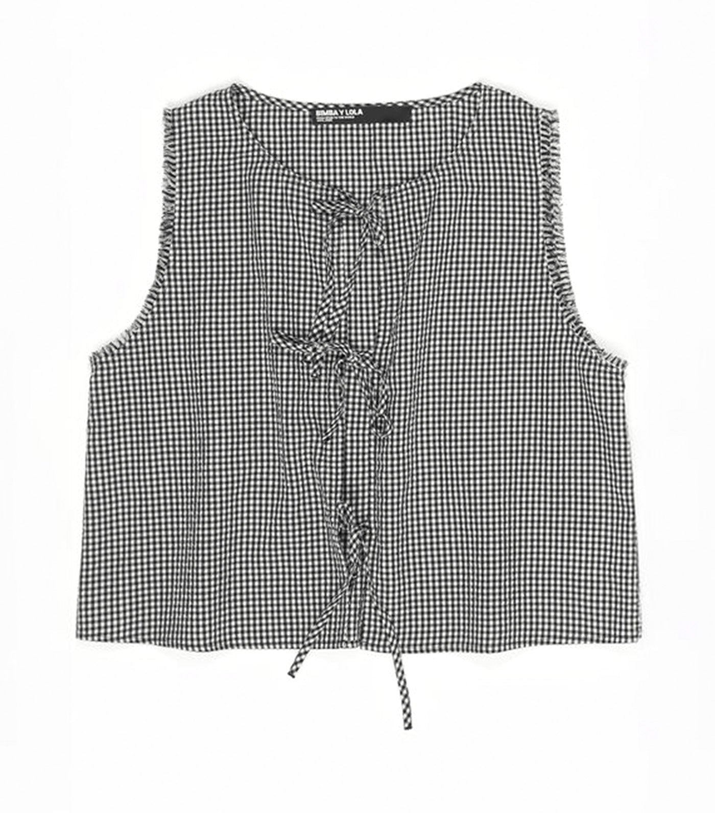 Top Black Checkered