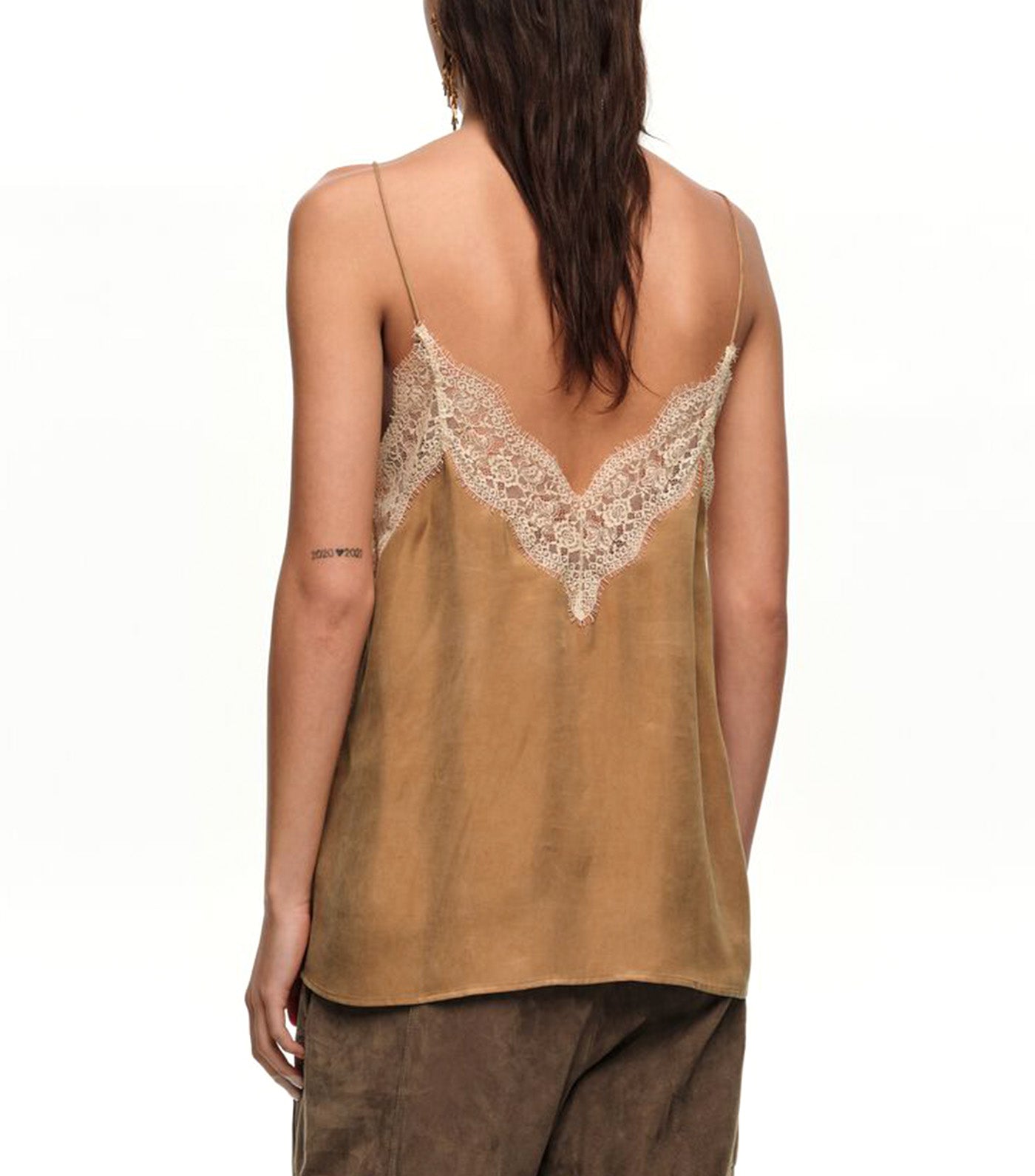 Lace Camisole Top Toffee