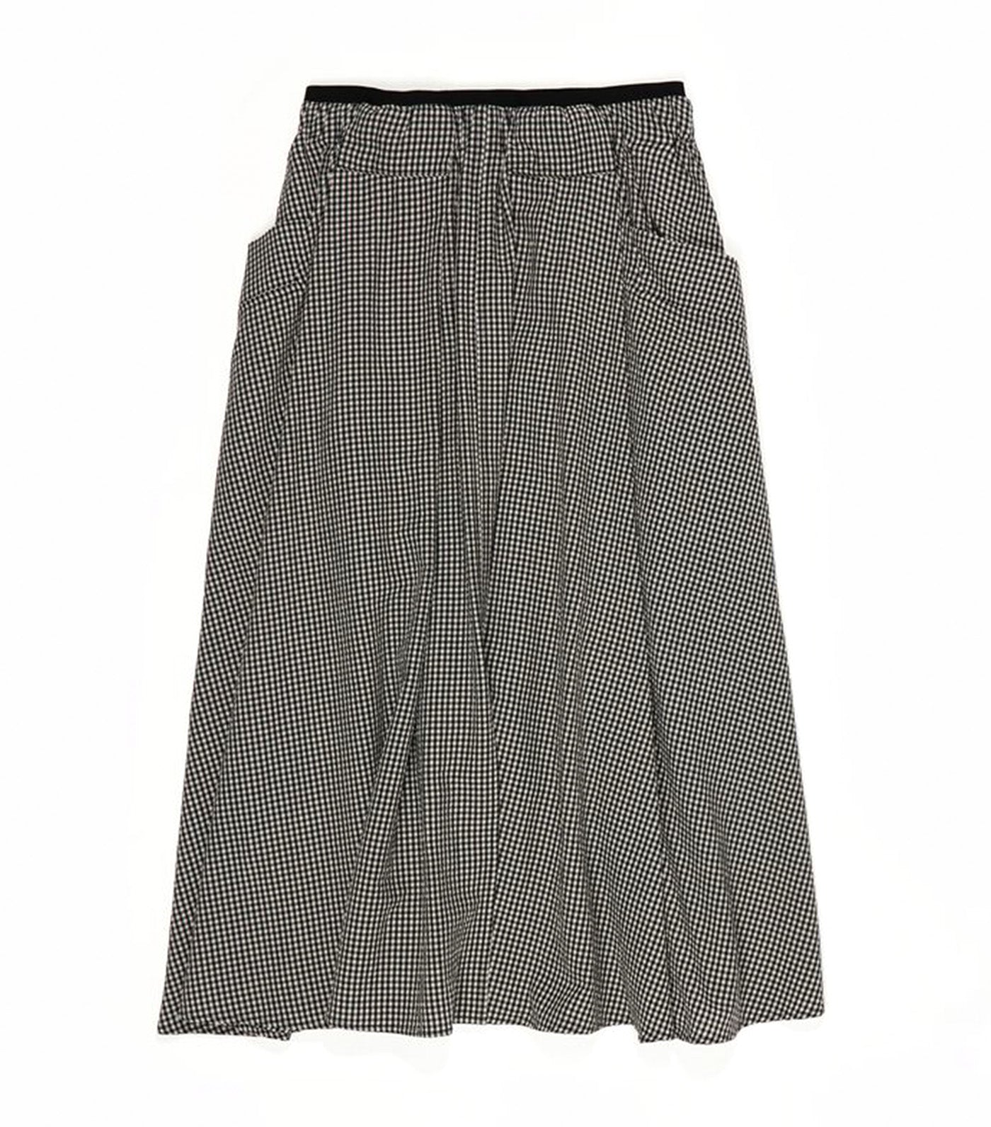 Bimba Y Lola Checked A-Line Skirt Black 