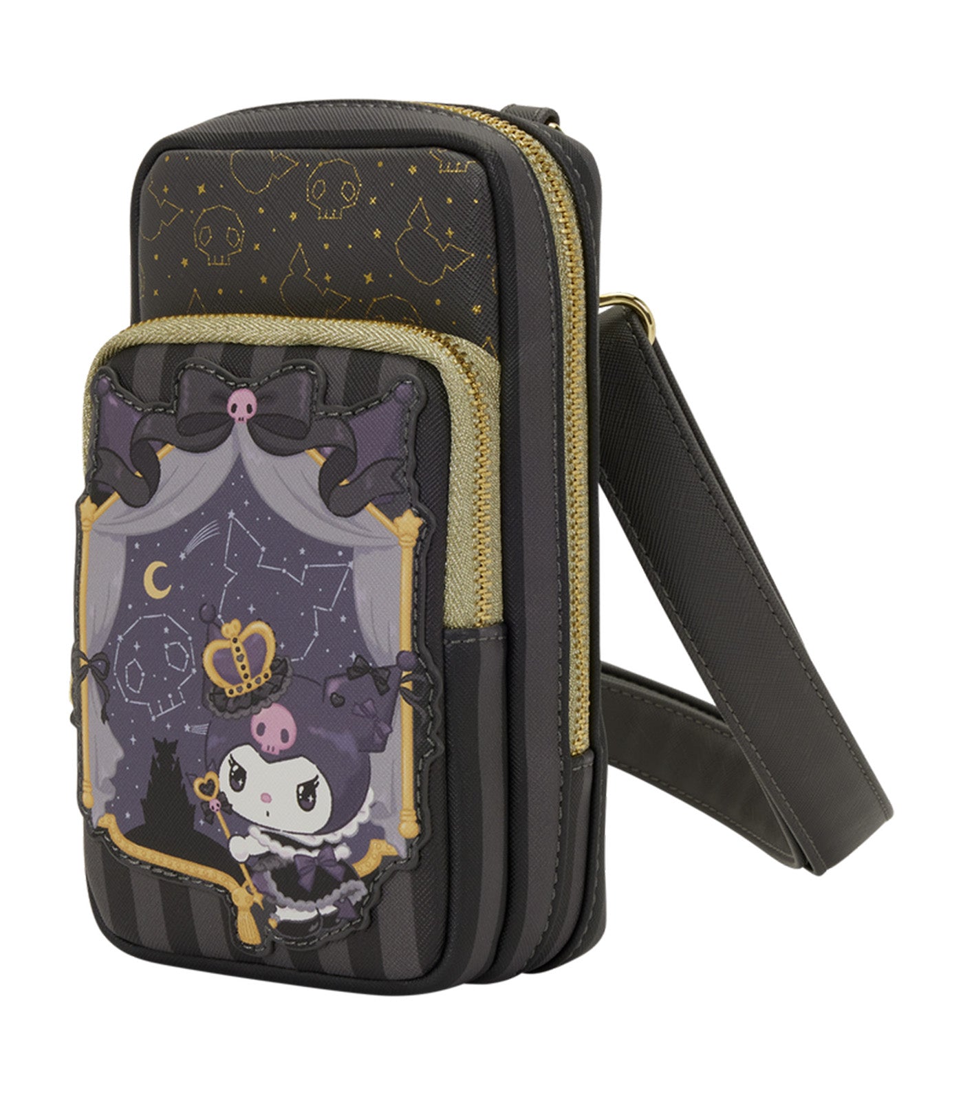 Sanrio Kuromi 20th Anniversary Cellphone Crossbody with Coin Bag