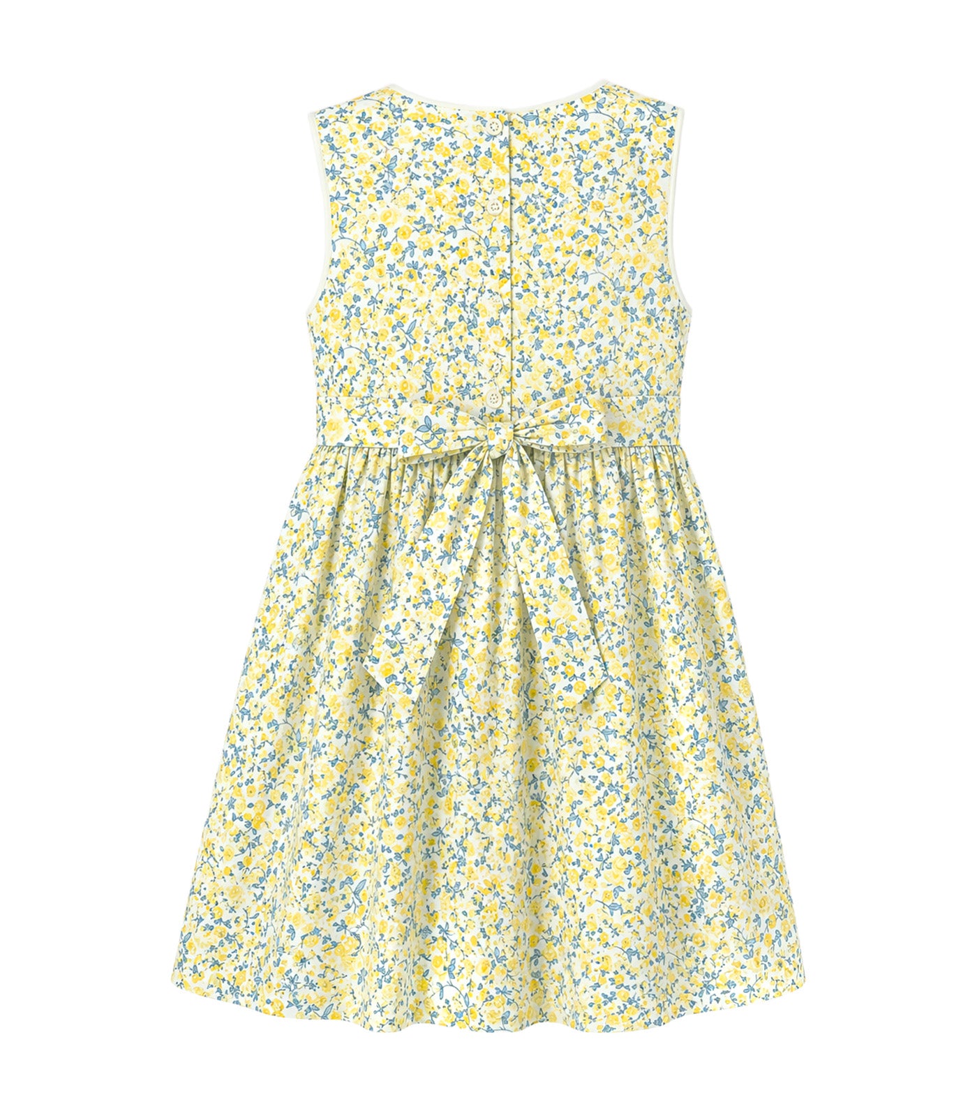 Periwinkle Amie Girls Floral Dress Light Yellow 