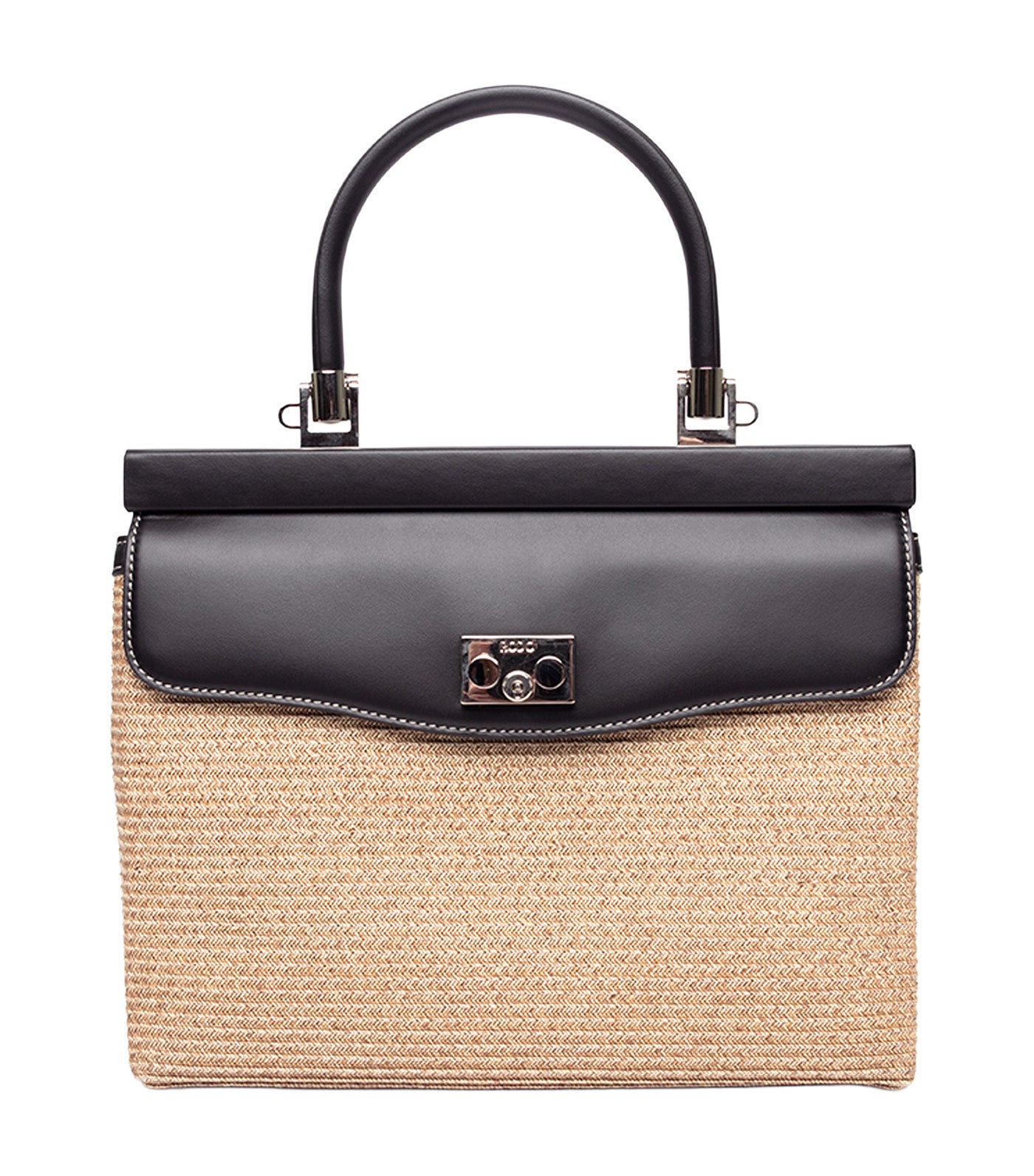 Paris Raffia Medium Black