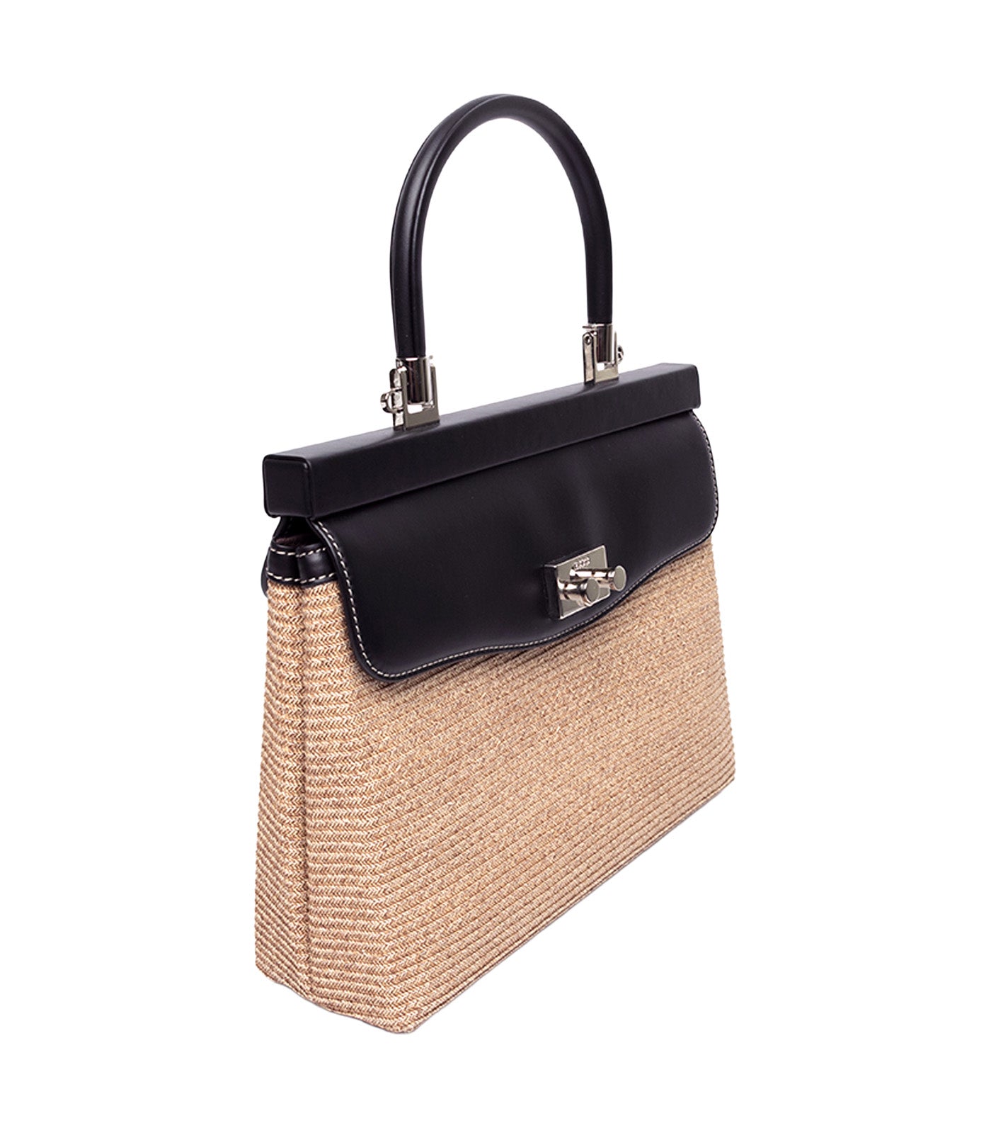Paris Raffia Medium Black