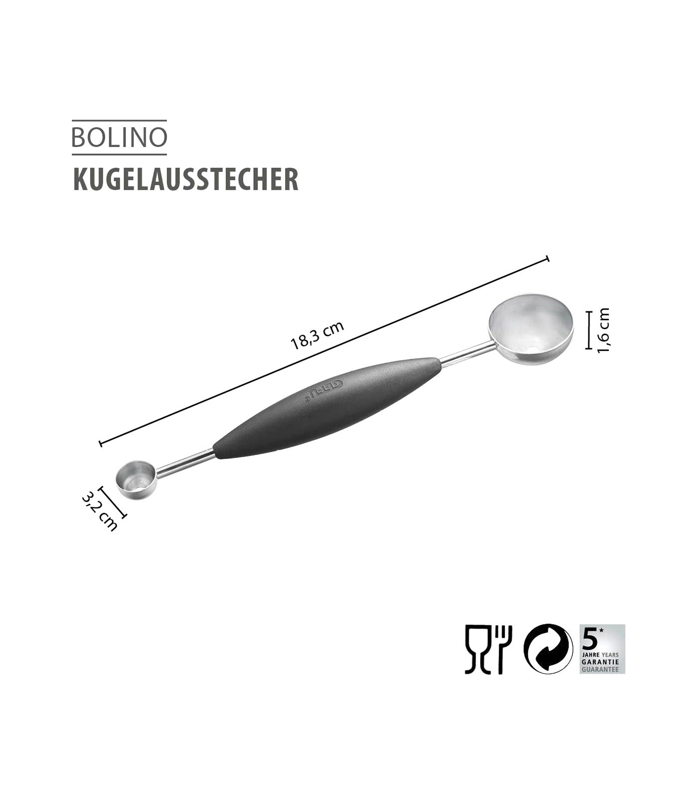 Bolino Baller, Ø 15 mm And 30 mm