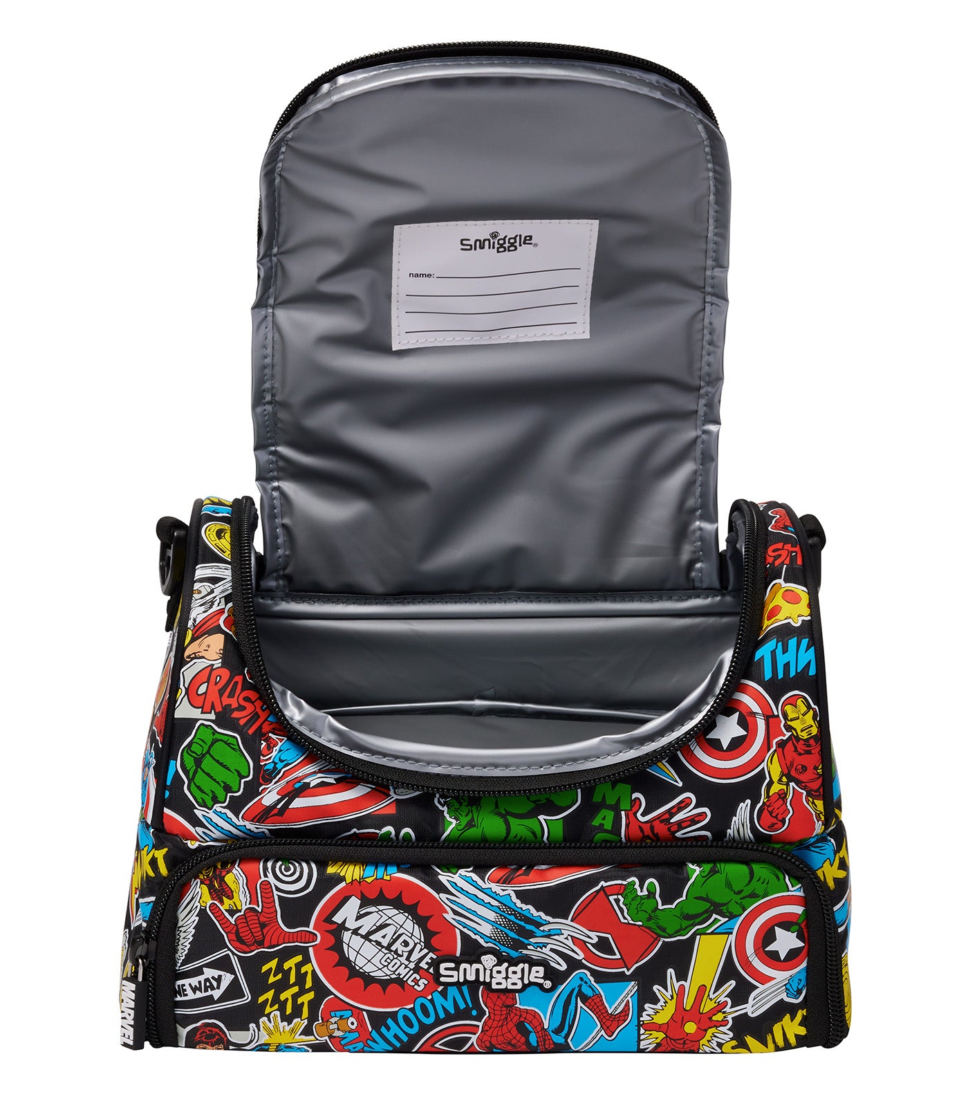 Marvel Double Compartment Lunchbox with Strap Large